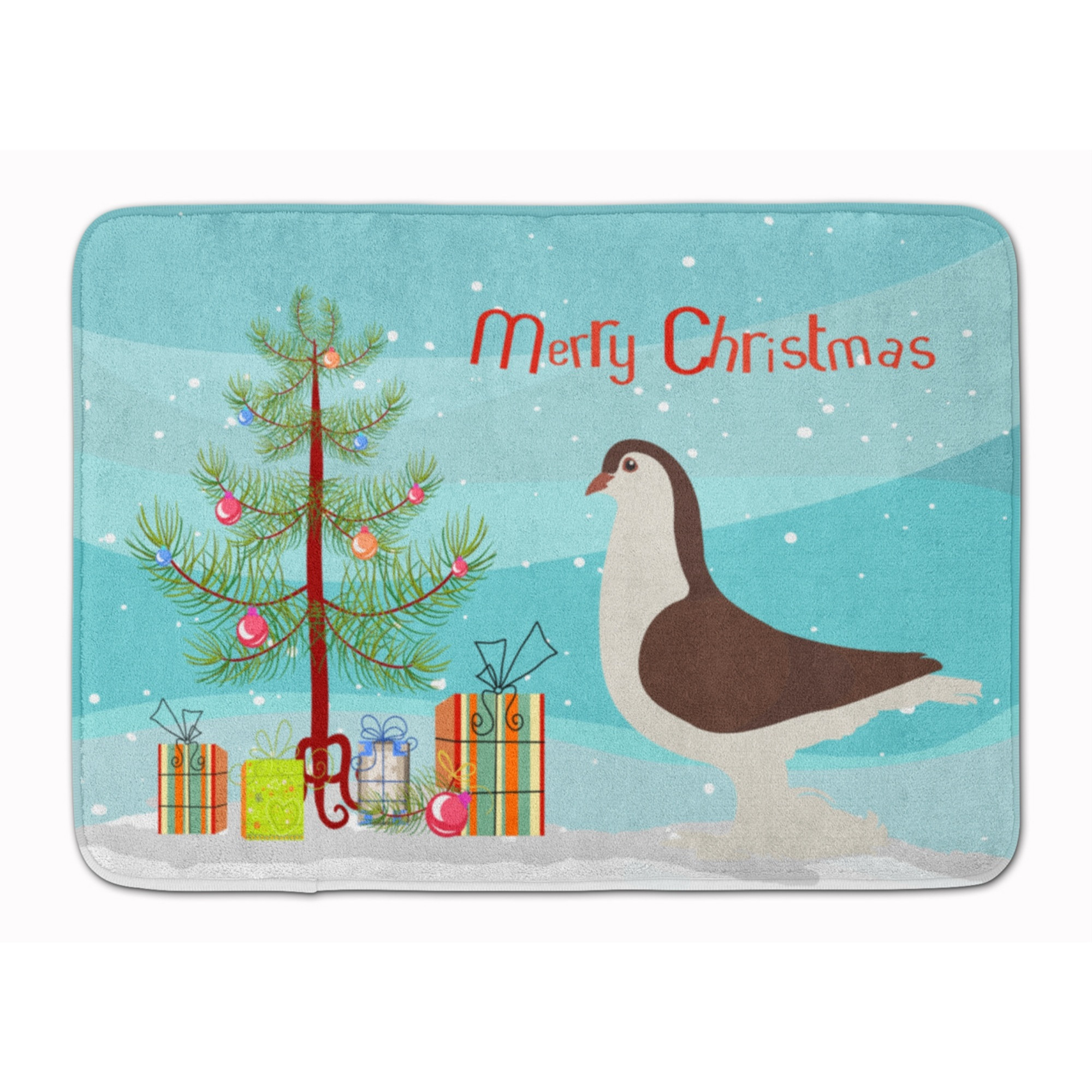 &quotCaroline's Treasures Large Pigeon Christmas Floor Mat, 19"" x 27"", Multicolor"