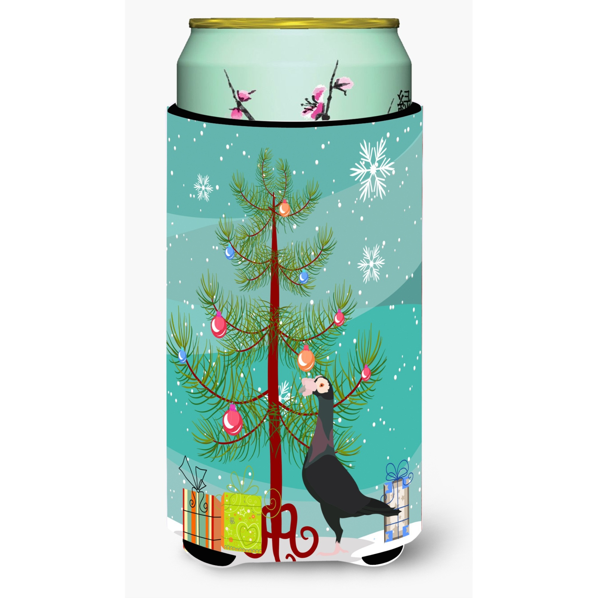 &quotCaroline's Treasures English Carrier Pigeon Christmas Decorative Can Hugger, Tall, Multicolor"