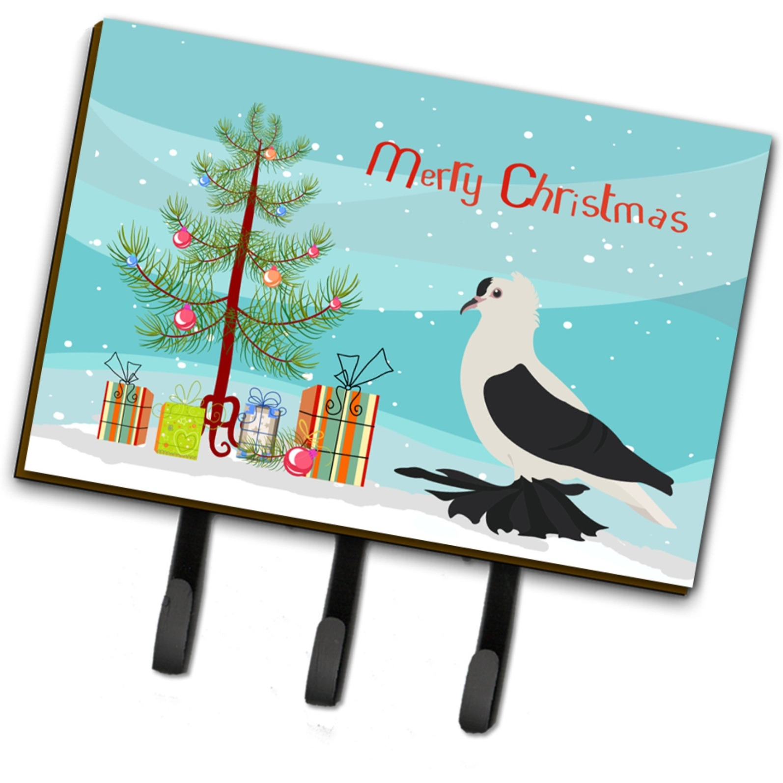 &quotCaroline's Treasures Saxon Fairy Swallow Pigeon Christmas Wall Hook, Triple, Multicolor"