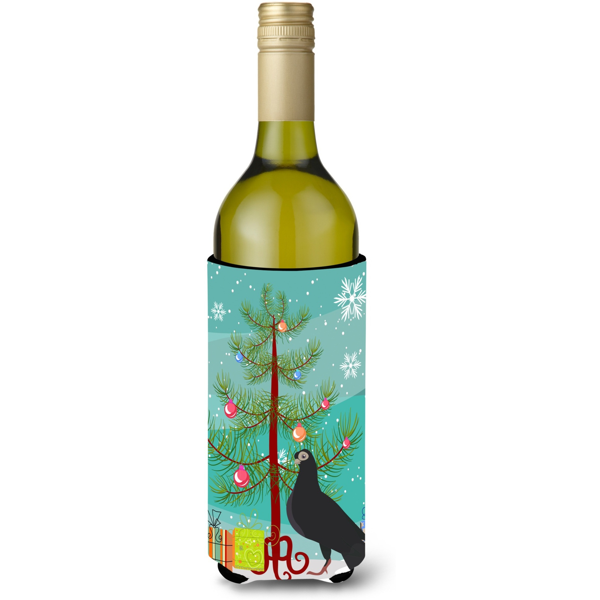 &quotCaroline's Treasures Budapest Highflyer Pigeon Christmas Decorative Bottle Hugger, 750ml, Multicolor"