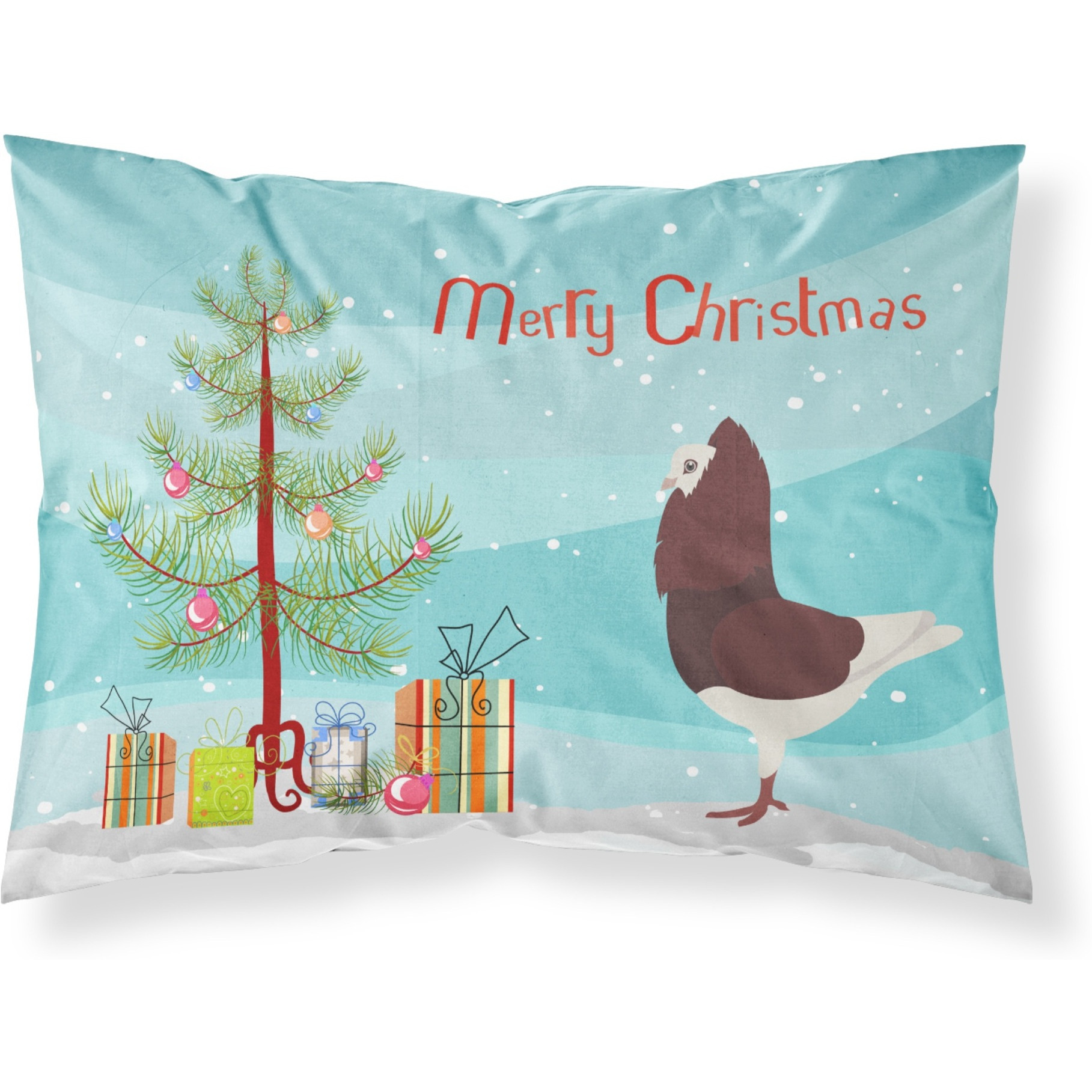 &quotCaroline's Treasures Capuchin Red Pigeon Christmas Pillowcase, Standard, Multicolor"