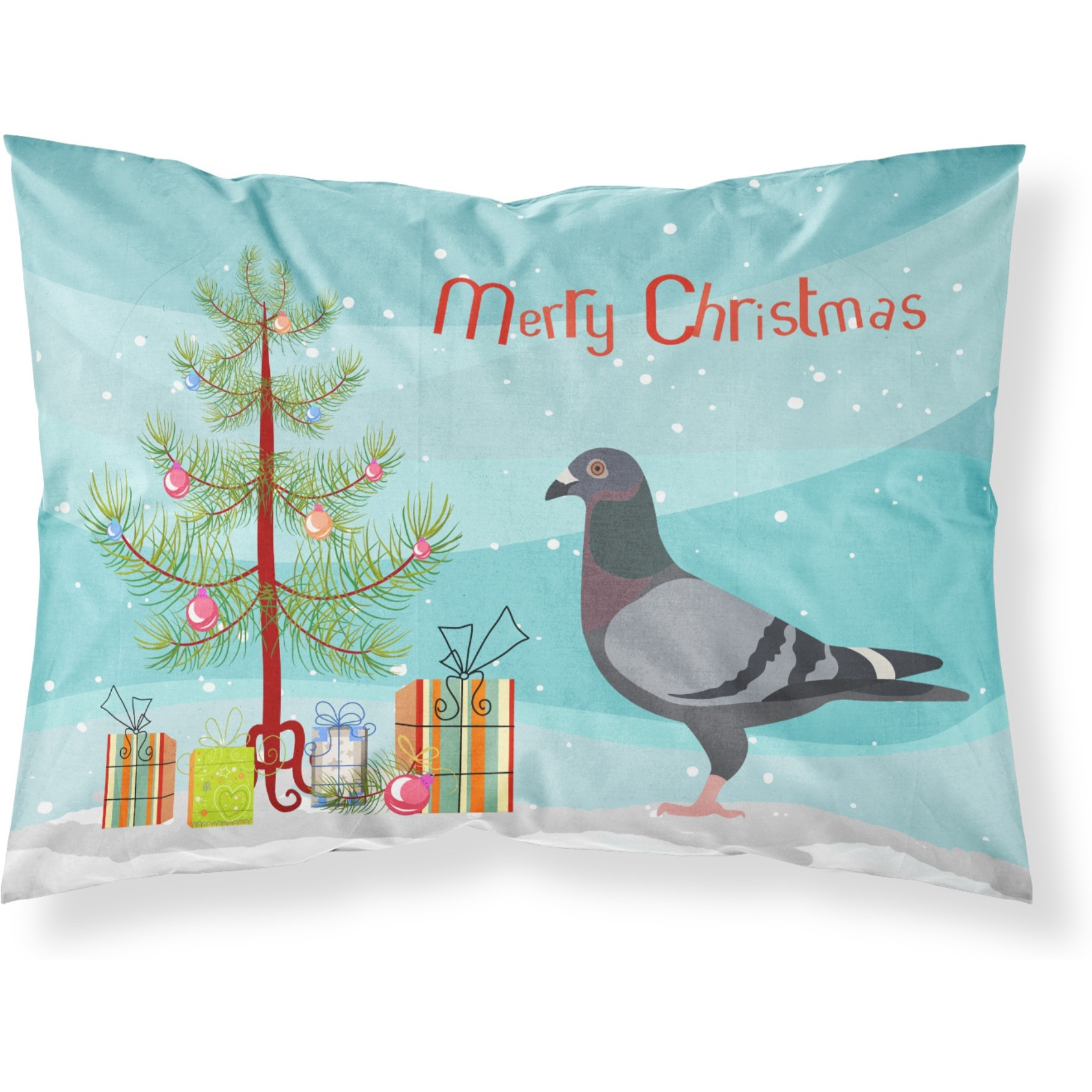 &quotCaroline's Treasures Racing Pigeon Christmas Pillowcase, Standard, Multicolor"