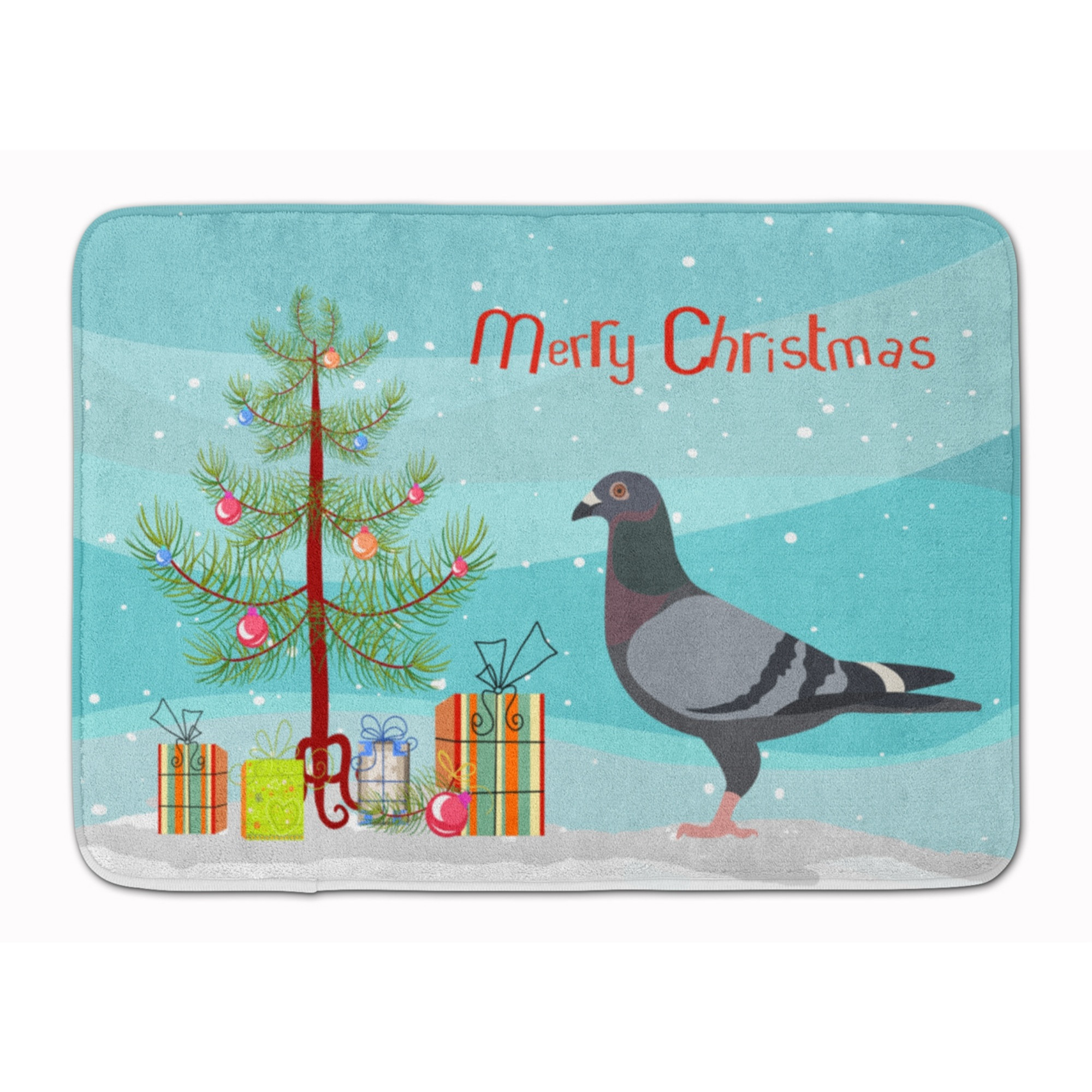 &quotCaroline's Treasures Racing Pigeon Christmas Floor Mat, 19"" x 27"", Multicolor"