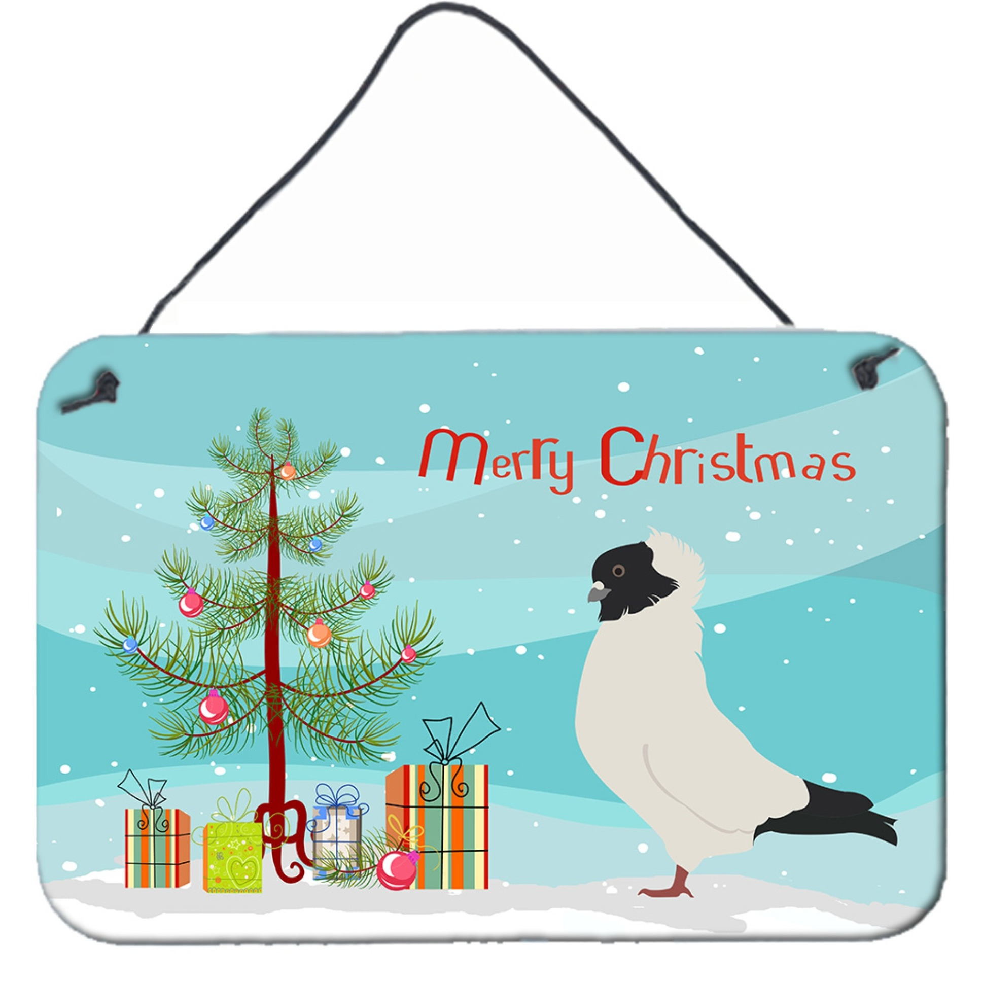 &quotCaroline's Treasures Nun Pigeon Christmas Metal Print, 8"" x 12"", Multicolor"