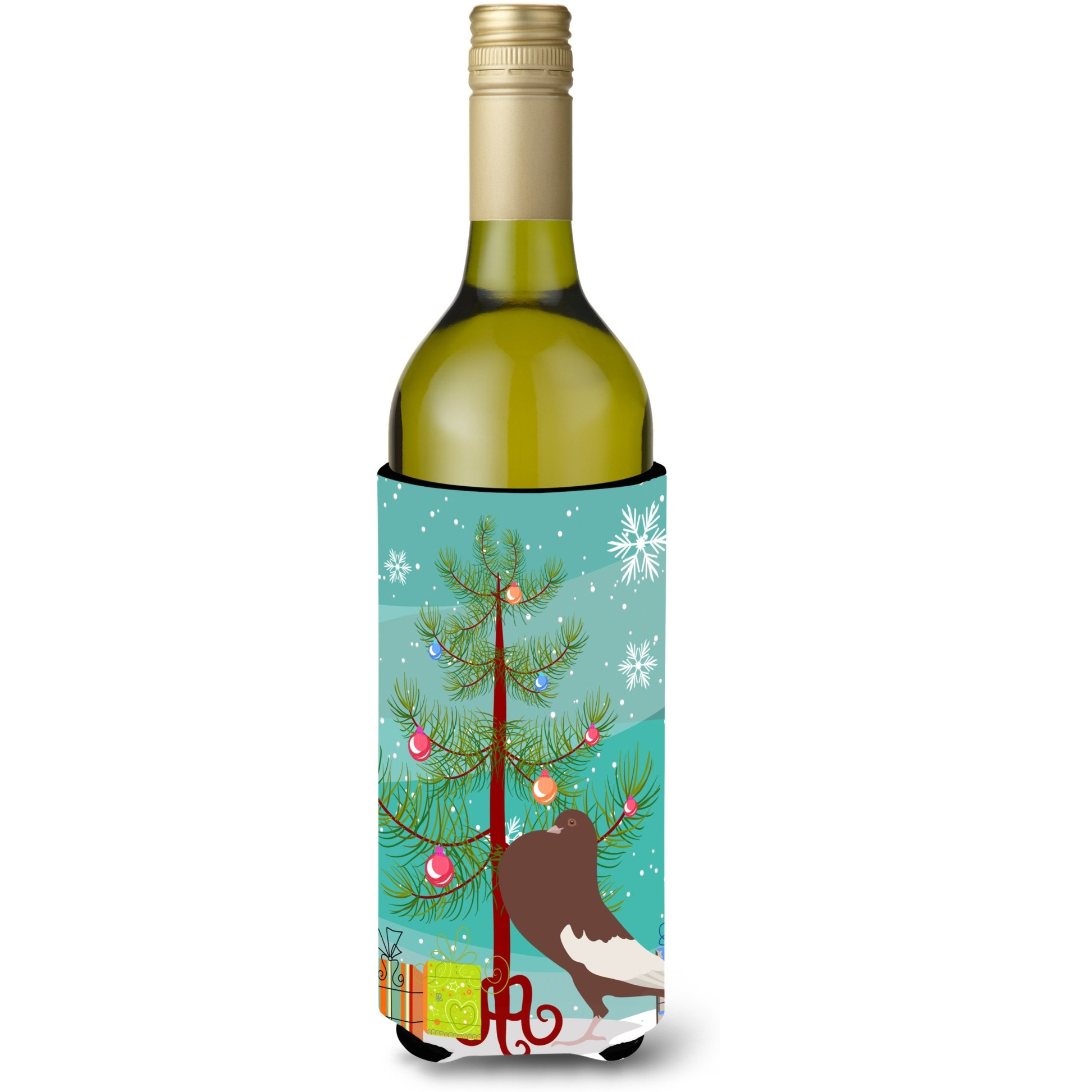 &quotCaroline's Treasures English Pouter Pigeon Christmas Decorative Bottle Hugger, 750ml, Multicolor"