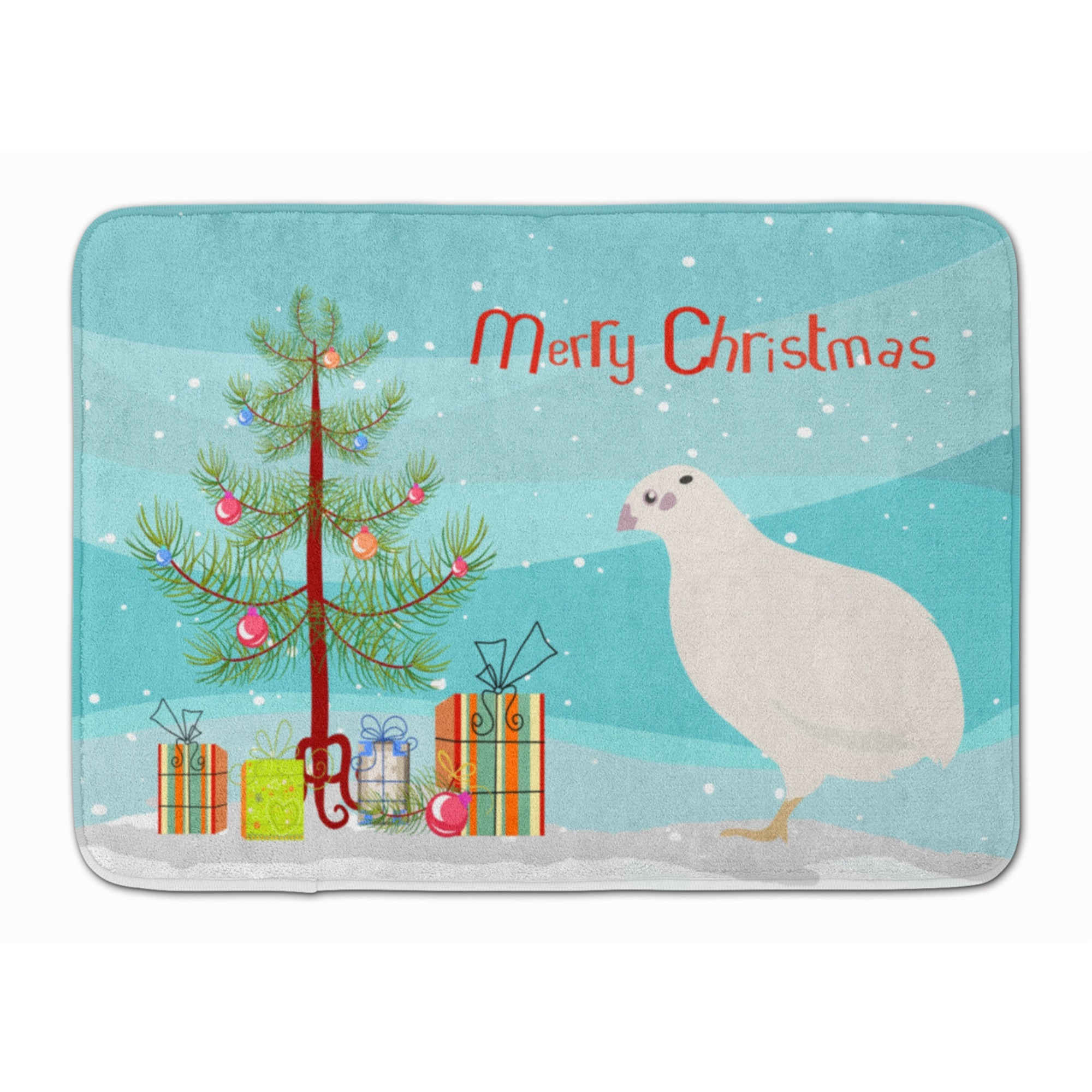 &quotCaroline's Treasures Texas Quail Christmas Floor Mat, 19"" x 27"", Multicolor"