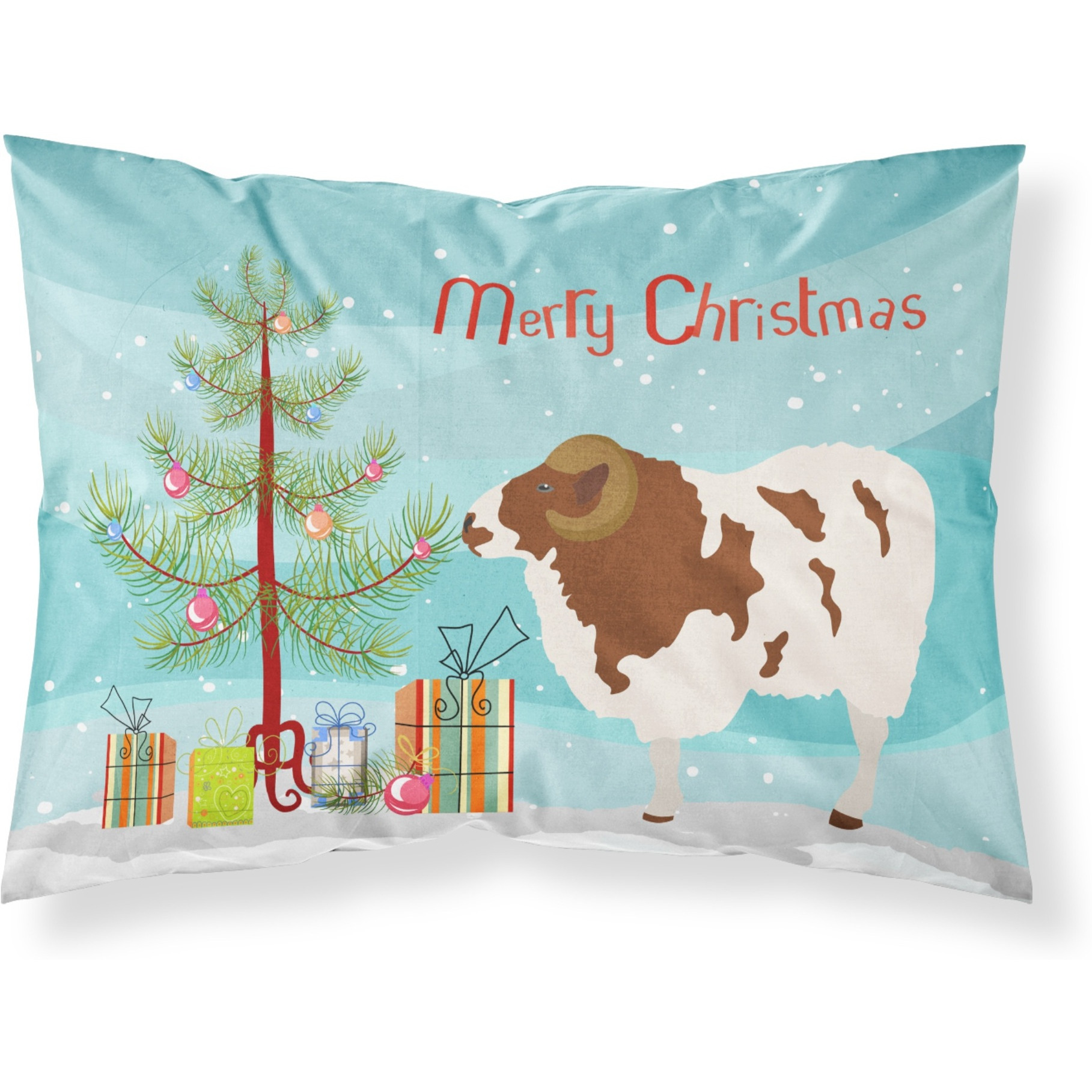 &quotCaroline's Treasures Jacob Sheep Christmas Pillowcase, Standard, Multicolor"