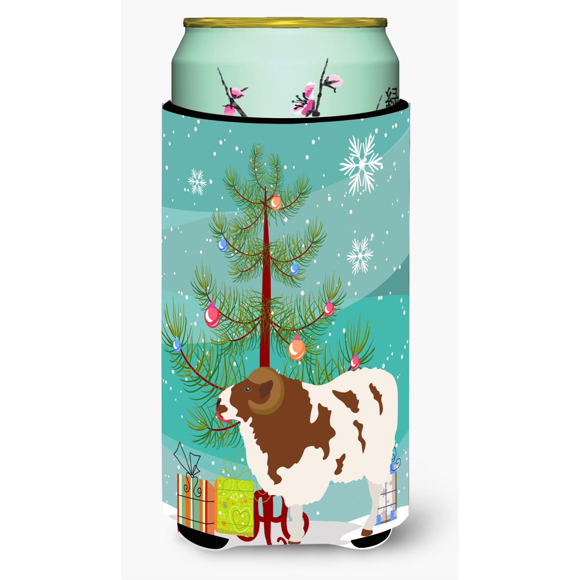 &quotCaroline's Treasures Jacob Sheep Christmas Decorative Can Hugger, Tall, Multicolor"