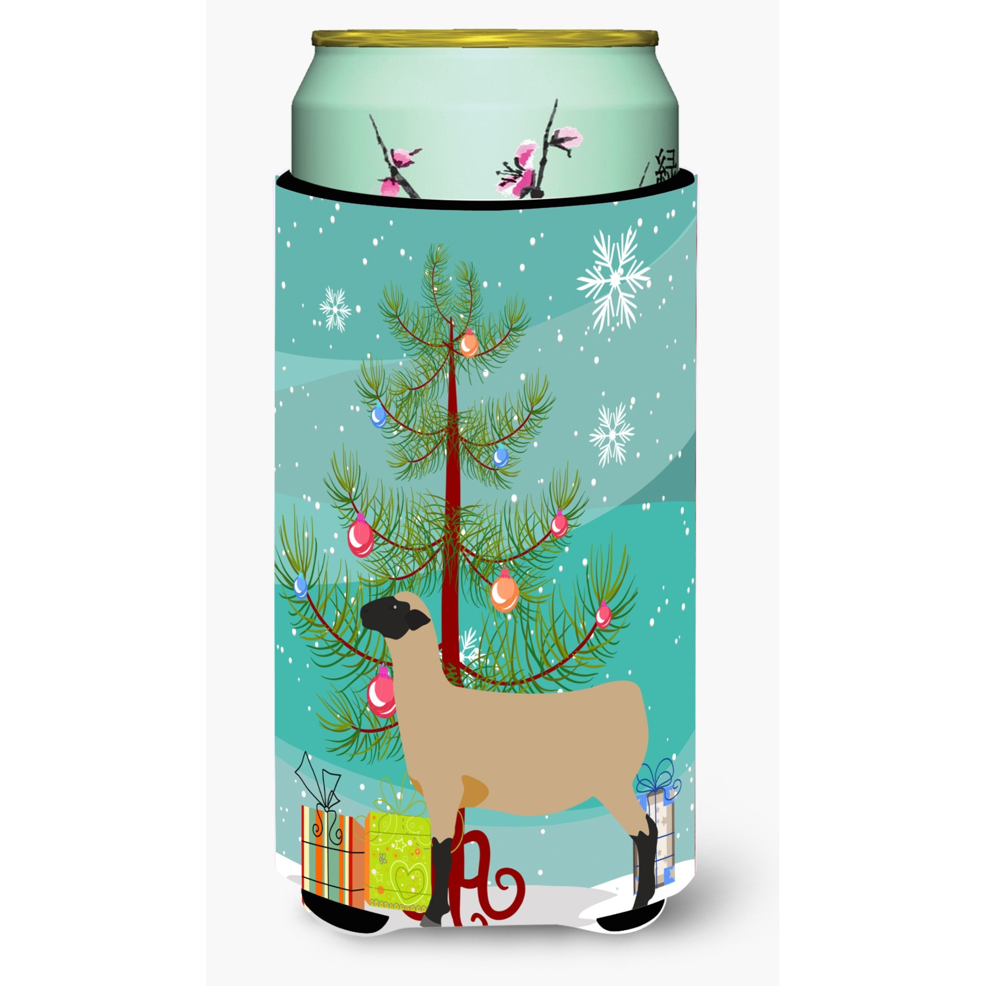 &quotCaroline's Treasures Hampshire Down Sheep Christmas Decorative Can Hugger, Tall, Multicolor"