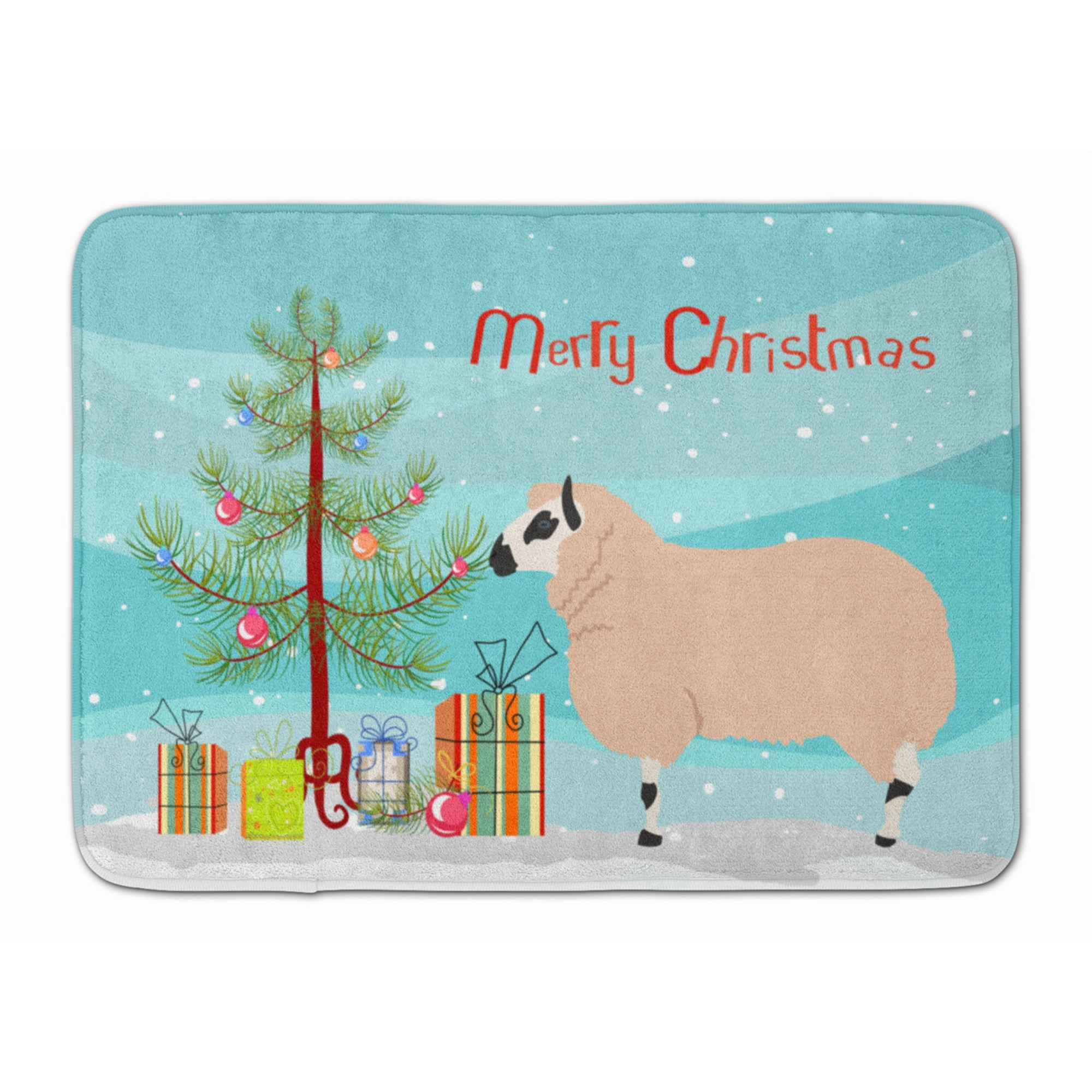 &quotCaroline's Treasures Kerry Hill Sheep Christmas Floor Mat, 19"" x 27"", Multicolor"