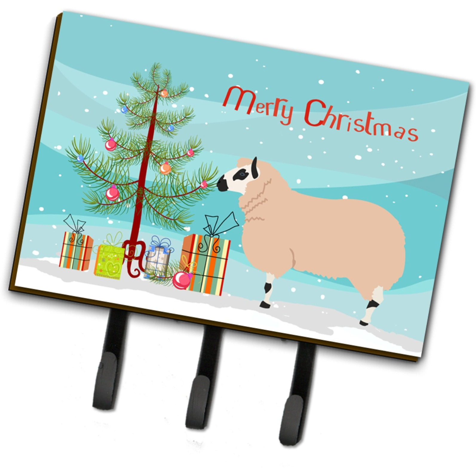 &quotCaroline's Treasures Kerry Hill Sheep Christmas Wall Hook, Triple"