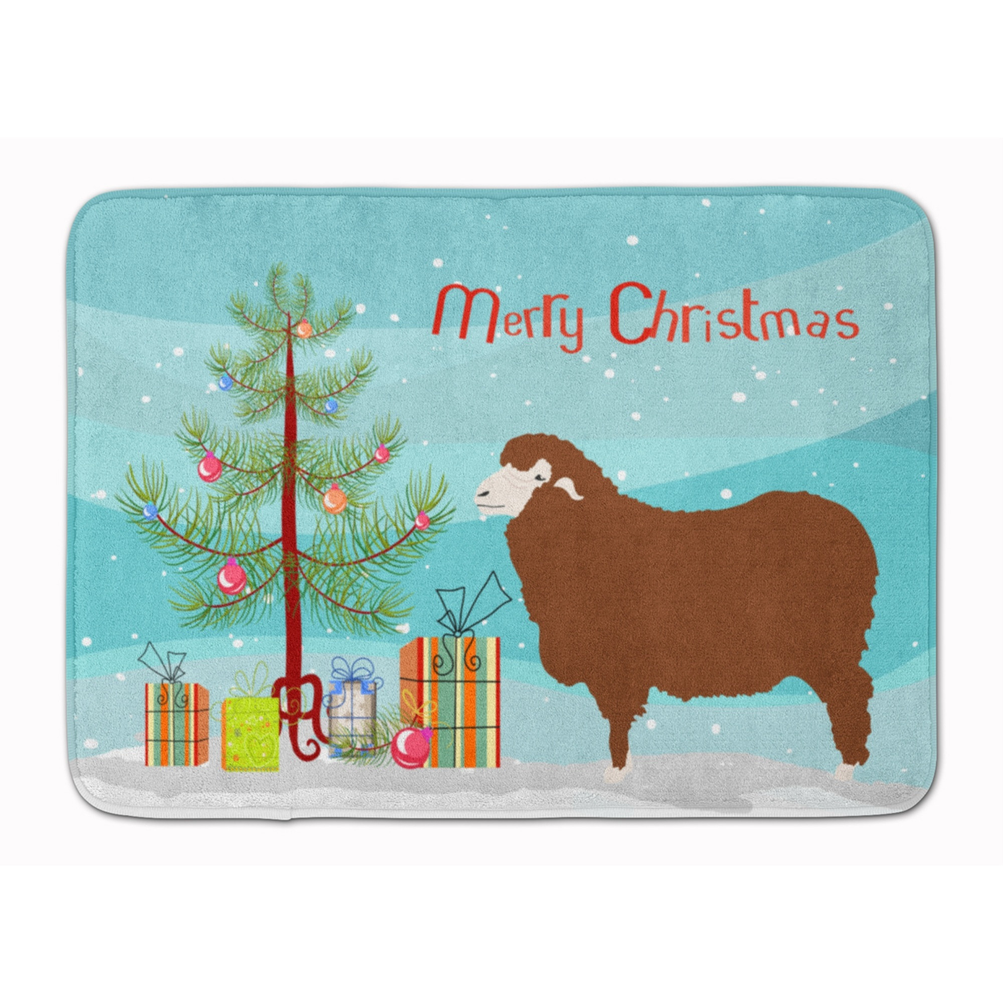 &quotCaroline's Treasures Merino Sheep Christmas Floor Mat, 19"" x 27"", Multicolor"