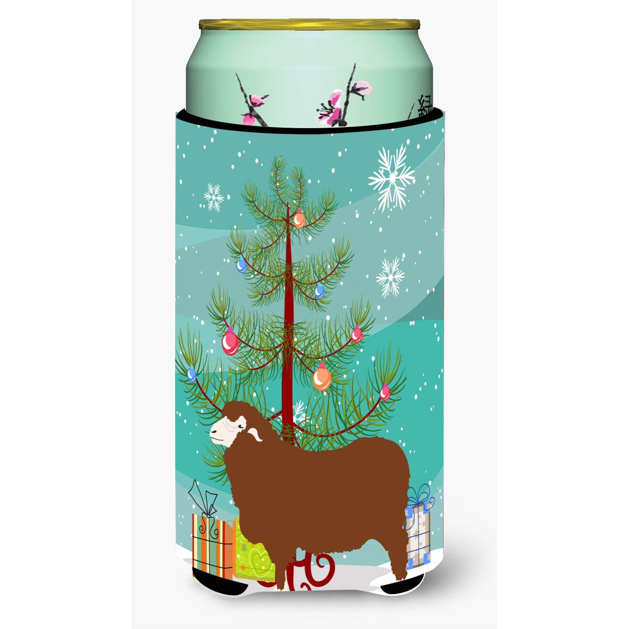 &quotCaroline's Treasures Merino Sheep Christmas Decorative Can Hugger, Tall, Multicolor"