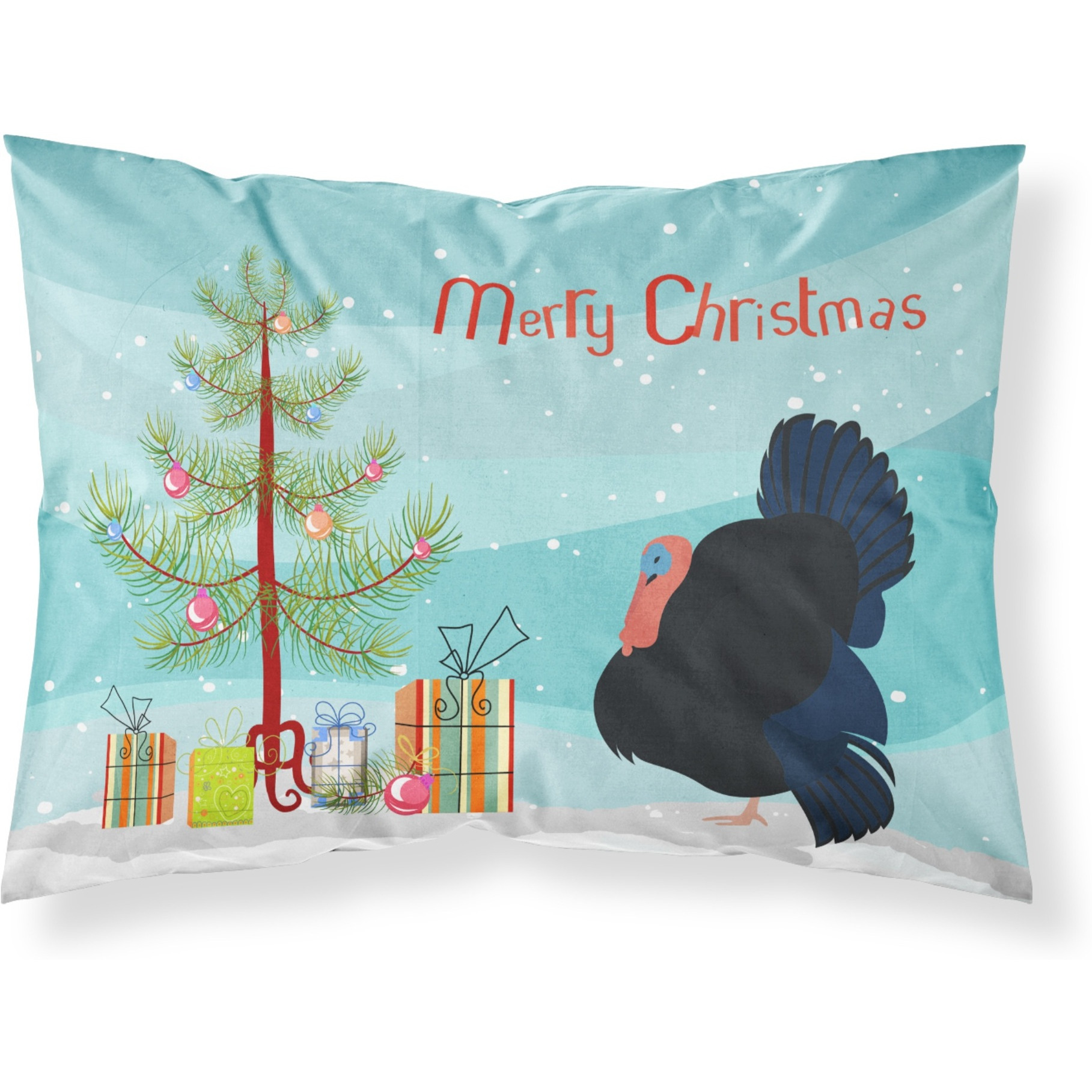 &quotCaroline's Treasures Norfolk Black Turkey Christmas Pillowcase, Standard, Multicolor"