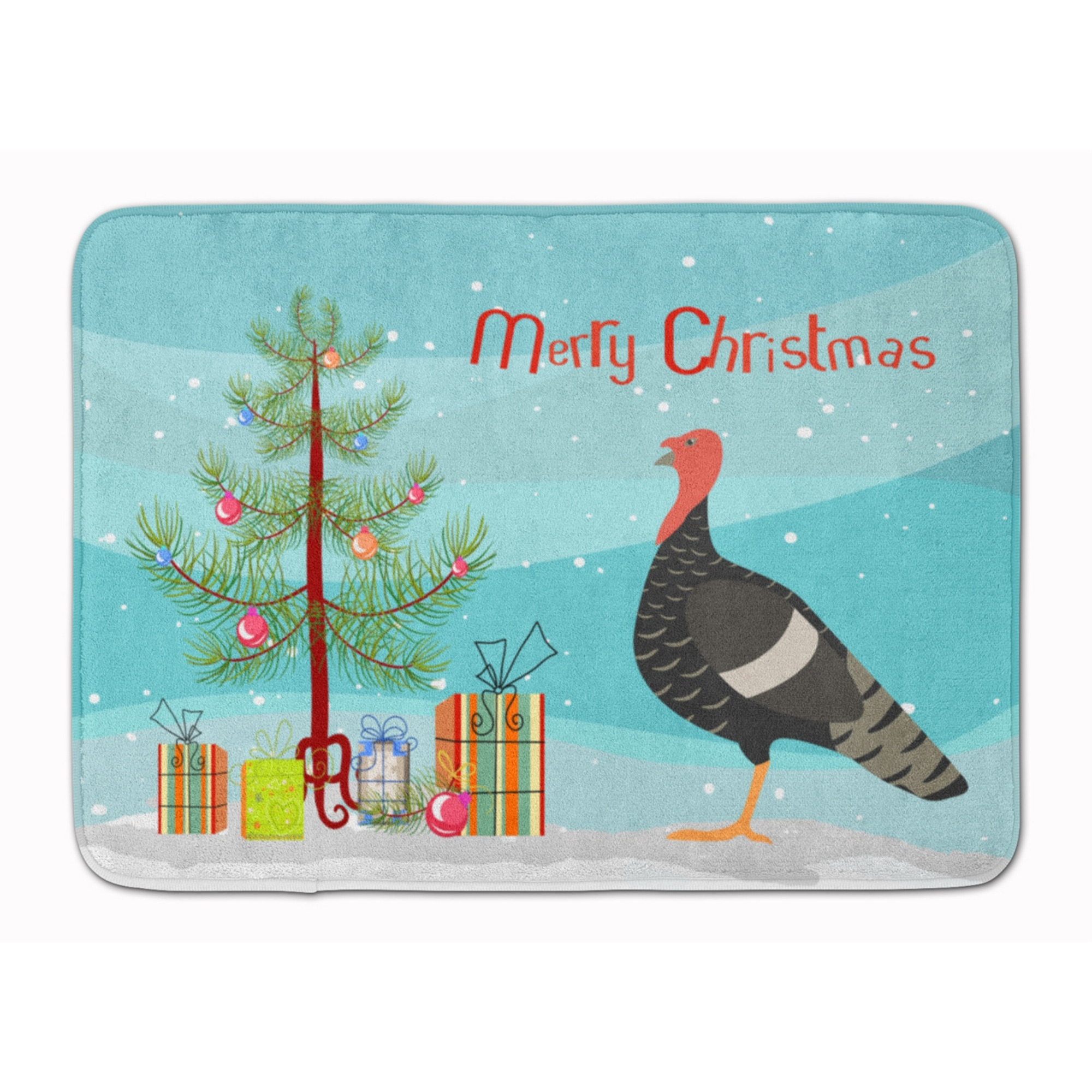 &quotCaroline's Treasures Marragansett Turkey Christmas Floor Mat, 19"" x 27"", Multicolor"
