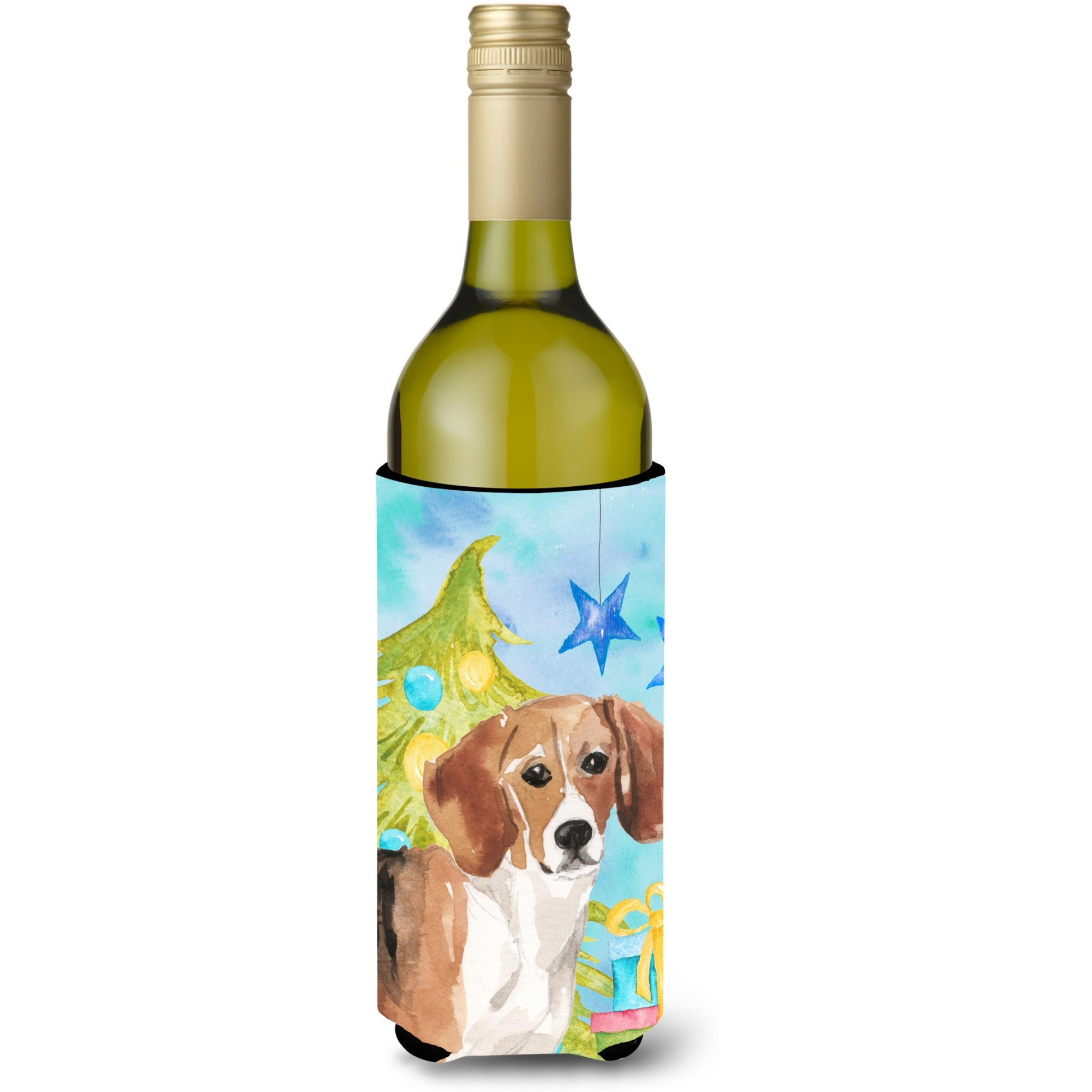 &quotCaroline's Treasures Beagle Christmas Decorative Bottle Hugger, 750ml, Multicolor"