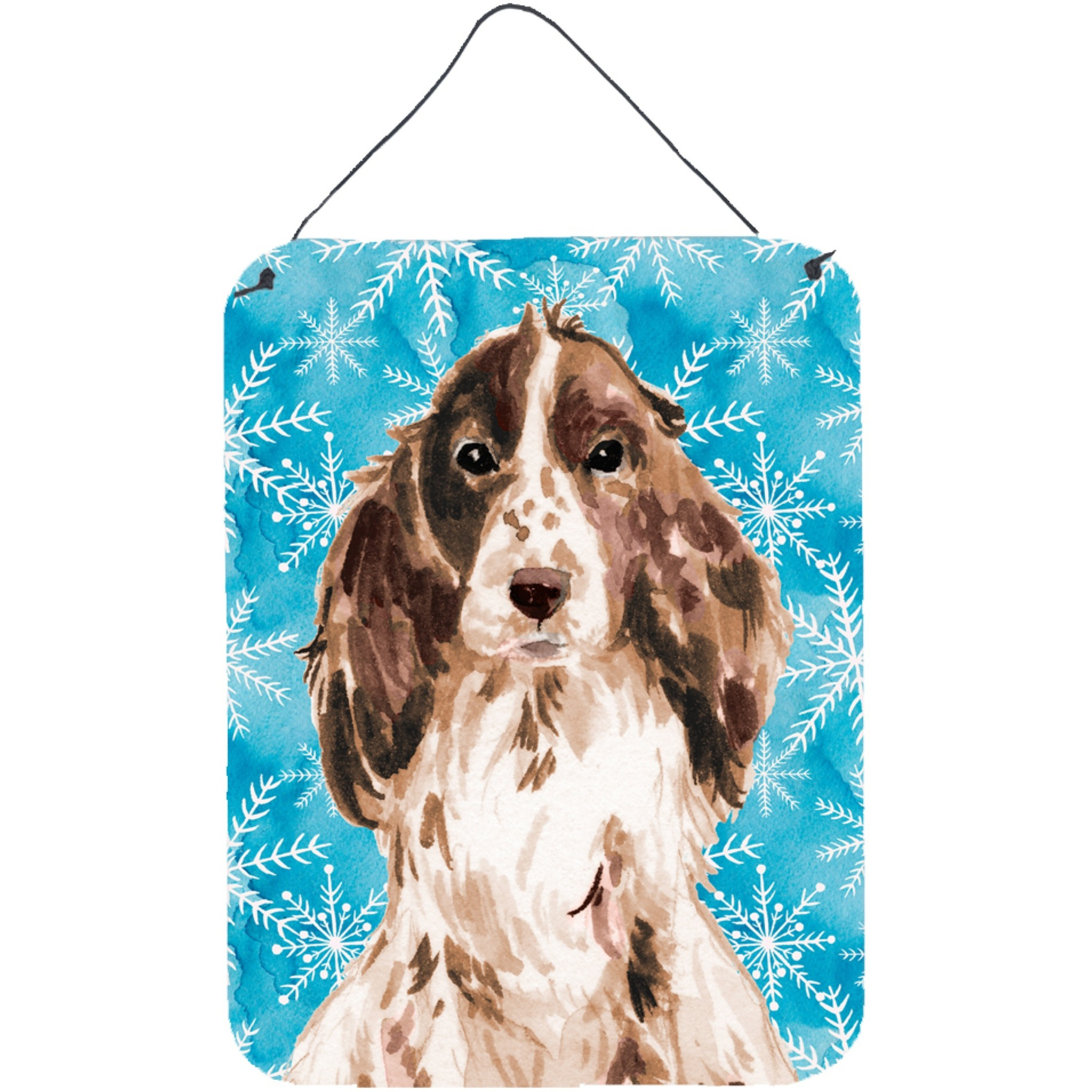 &quotCaroline's Treasures Brown Parti Winter Metal Print, 16"" x 12"", Multicolor"