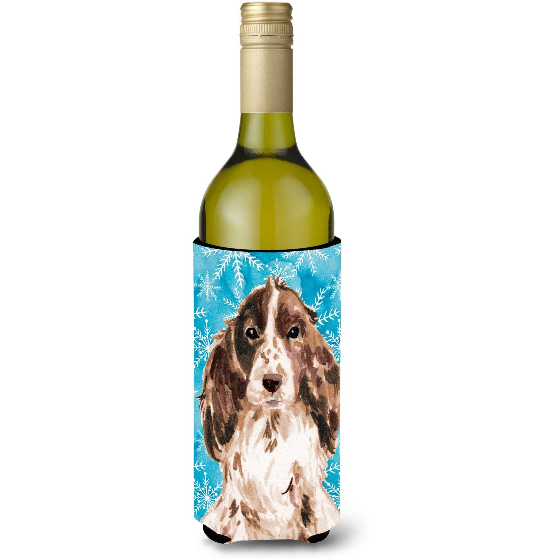 &quotCaroline's Treasures Brown Parti Winter Decorative Bottle Hugger, 750ml, Multicolor"