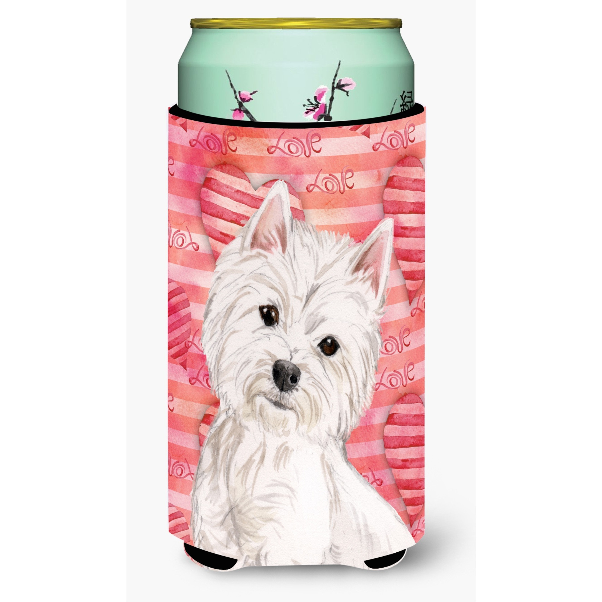 &quotCaroline's Treasures Westie Love Decorative Can Hugger, Tall, Multicolor"