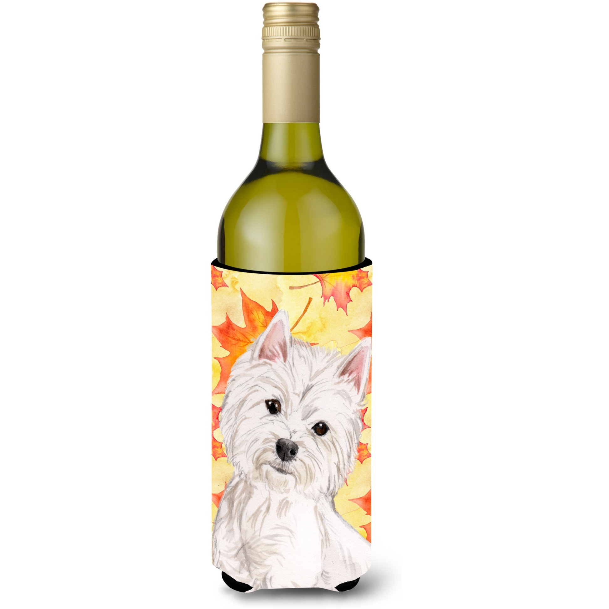 &quotCaroline's Treasures Westie Fall Decorative Bottle Hugger, 750ml, Multicolor"