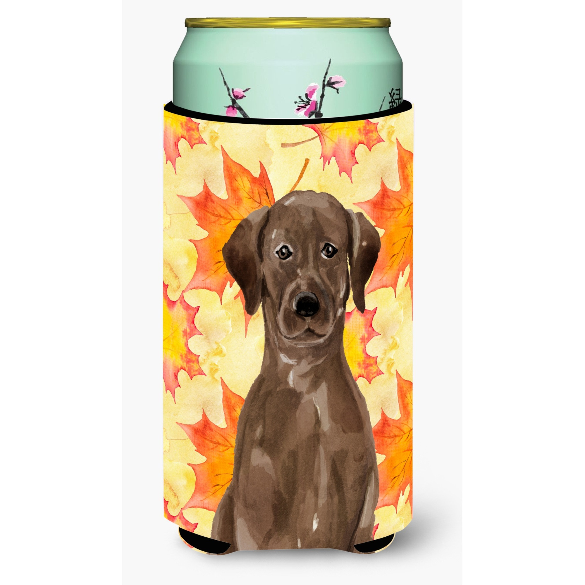 &quotCaroline's Treasures Chocolate Labrador Fall Decorative Can Hugger, Tall, Multicolor"