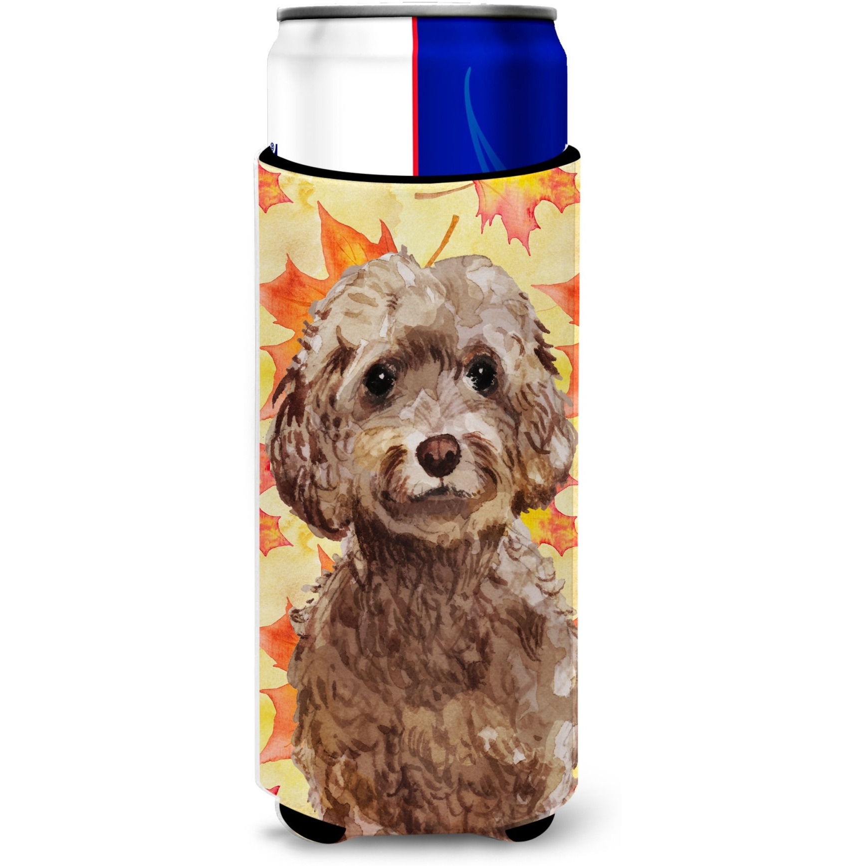 &quotCaroline's Treasures Brown Cockapoo Fall Decorative Can Hugger, Slim, Multicolor"