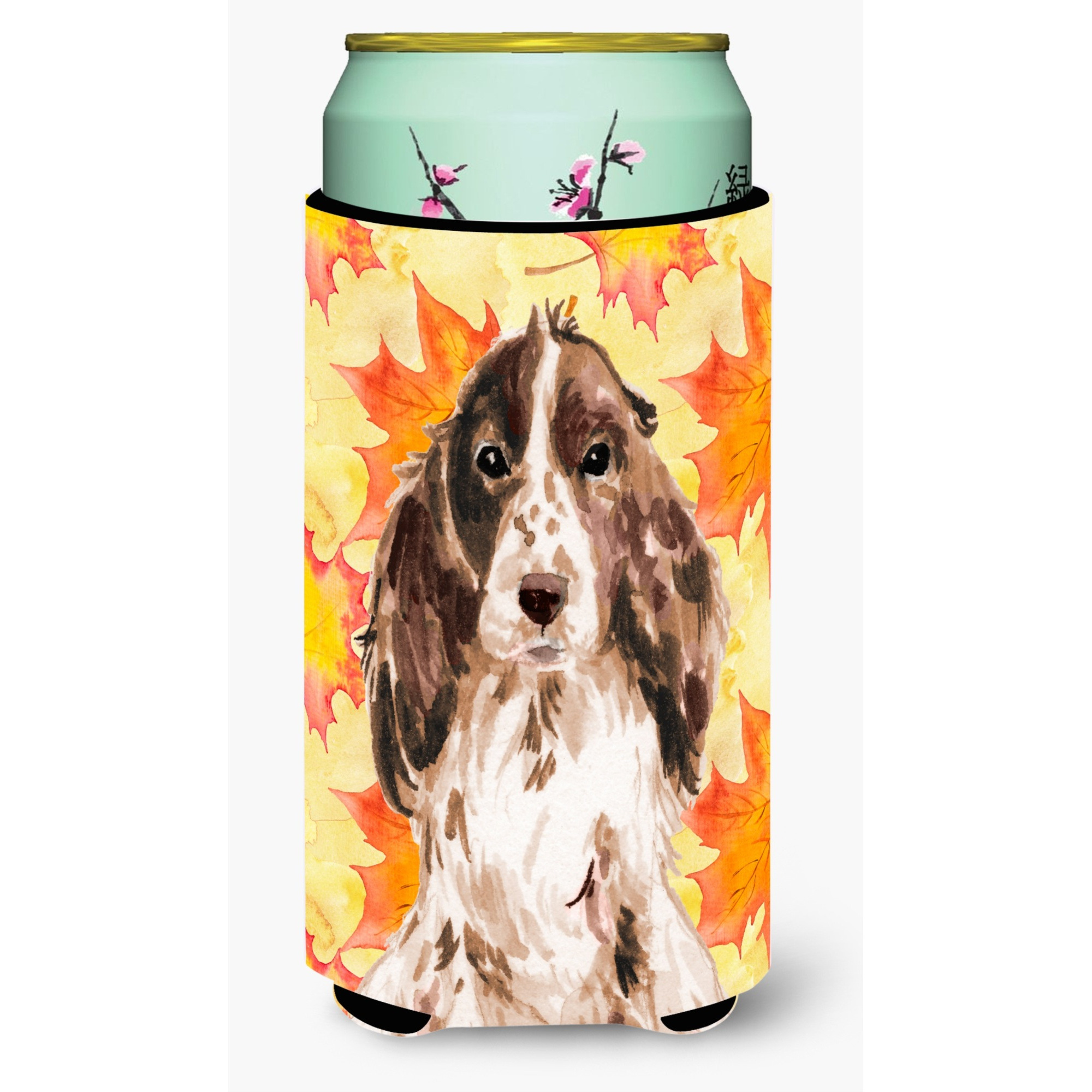 &quotCaroline's Treasures Brown Parti Fall Decorative Can Hugger, Tall, Multicolor"
