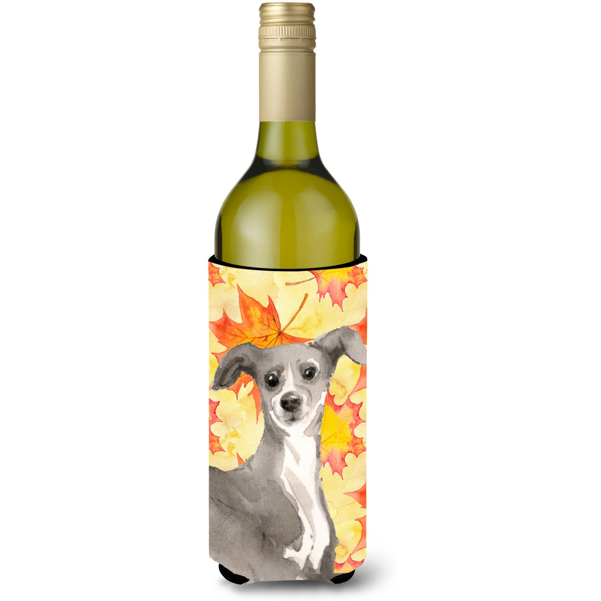 &quotCaroline's Treasures Italian Greyhound Fall Decorative Bottle Hugger, 750ml, Multicolor"