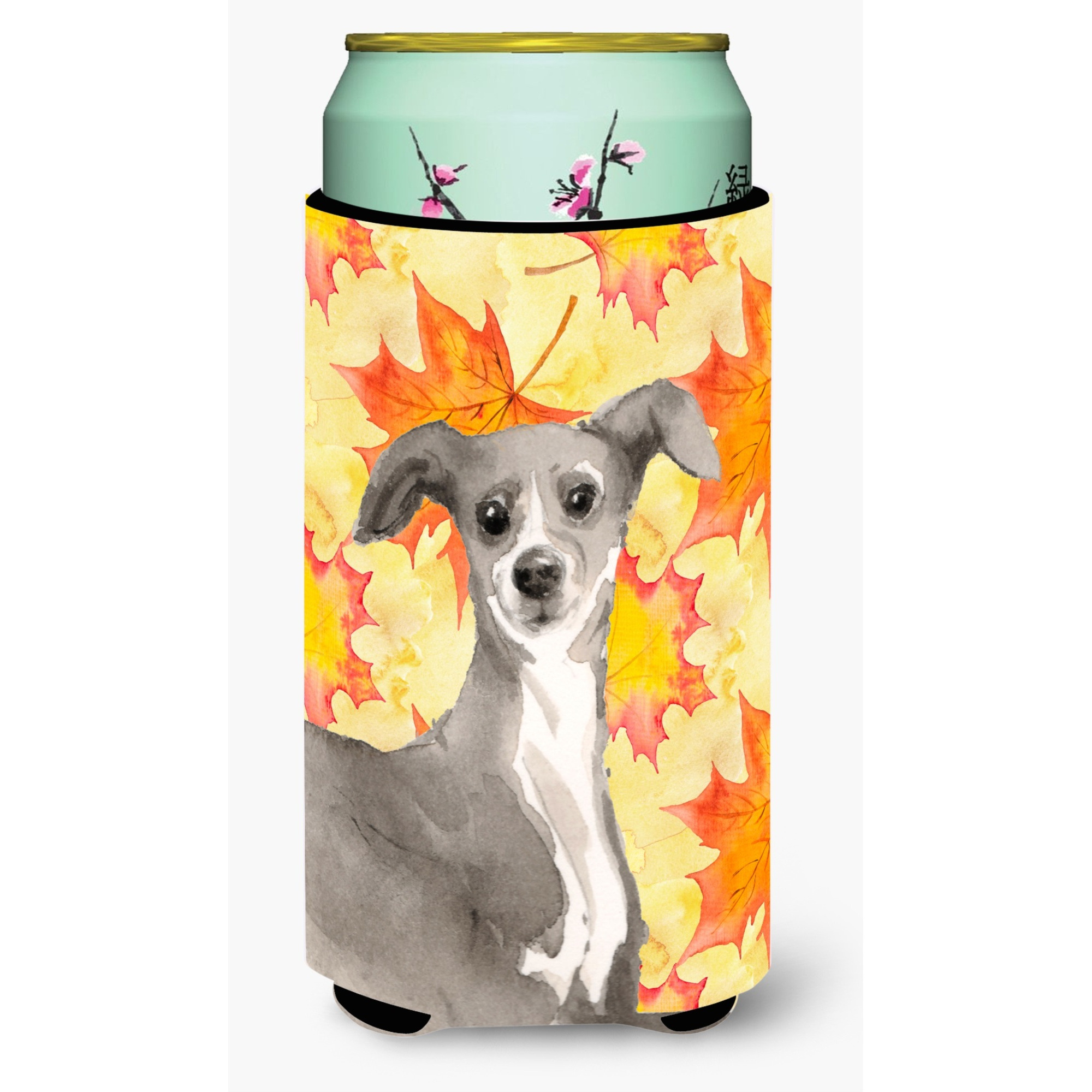 &quotCaroline's Treasures Italian Greyhound Fall Decorative Can Hugger, Tall, Multicolor"