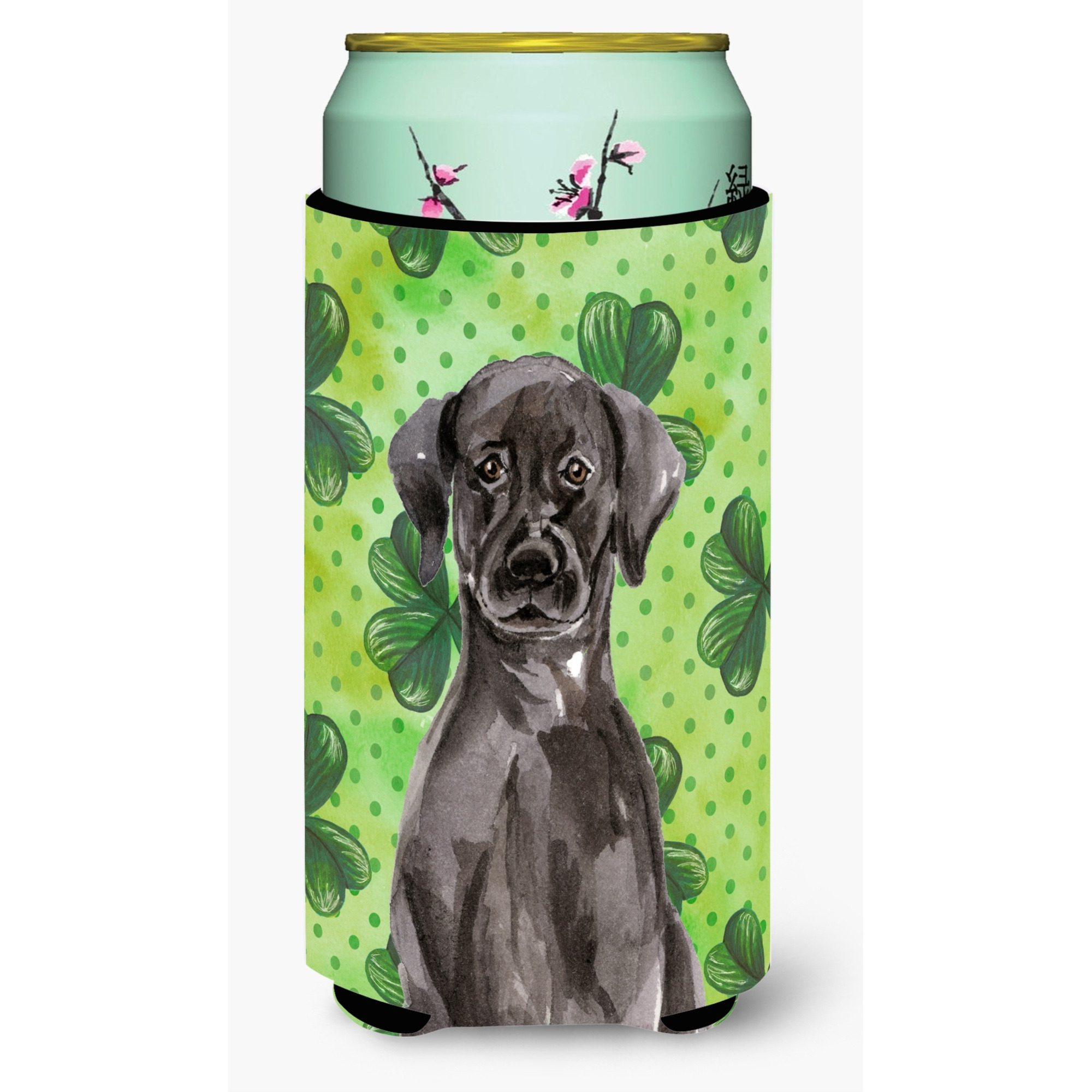 &quotCaroline's Treasures Black Labrador St. Patrick's Decorative Can Hugger, Tall, Multicolor"
