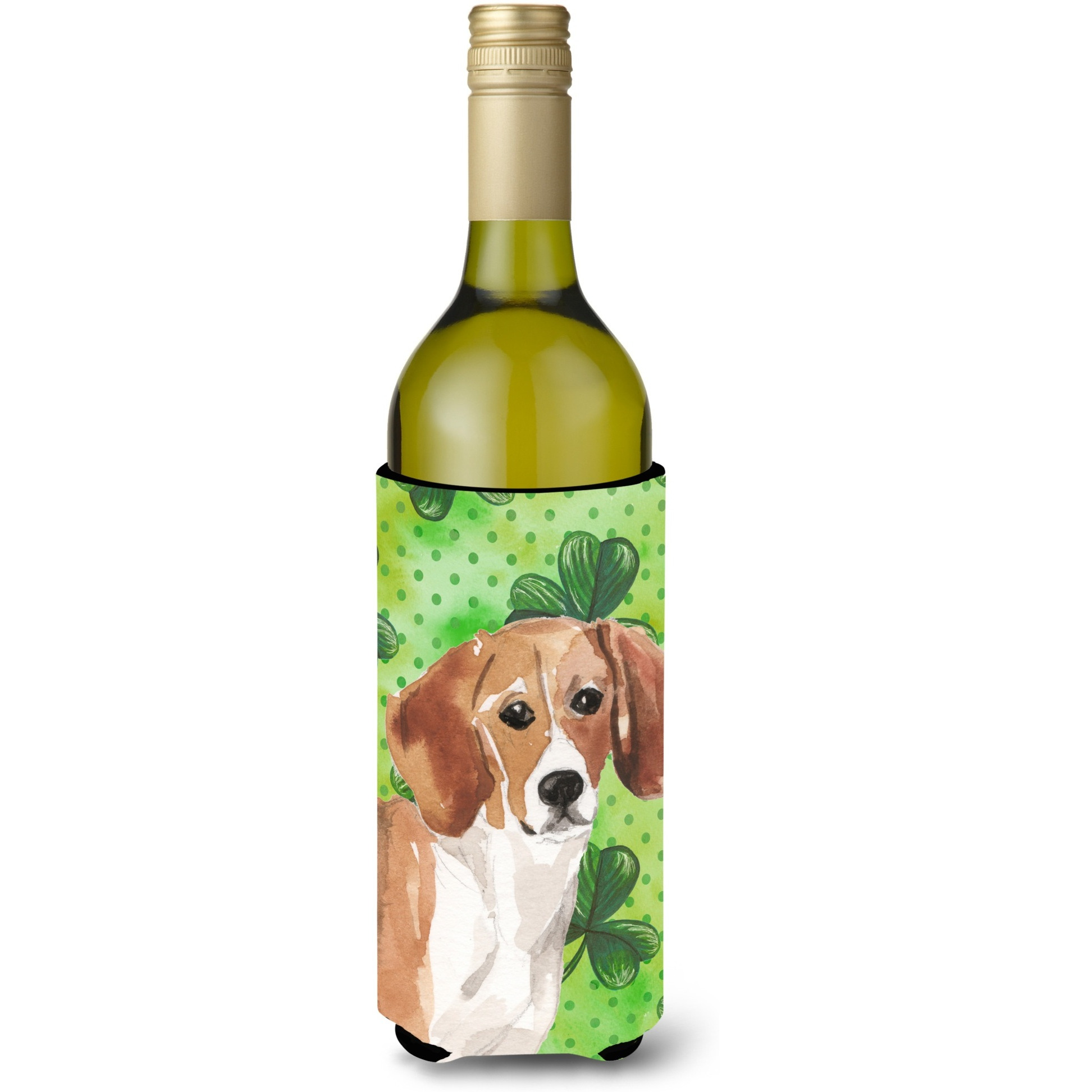 &quotCaroline's Treasures Beagle St. Patrick's Decorative Bottle Hugger, 750ml, Multicolor"