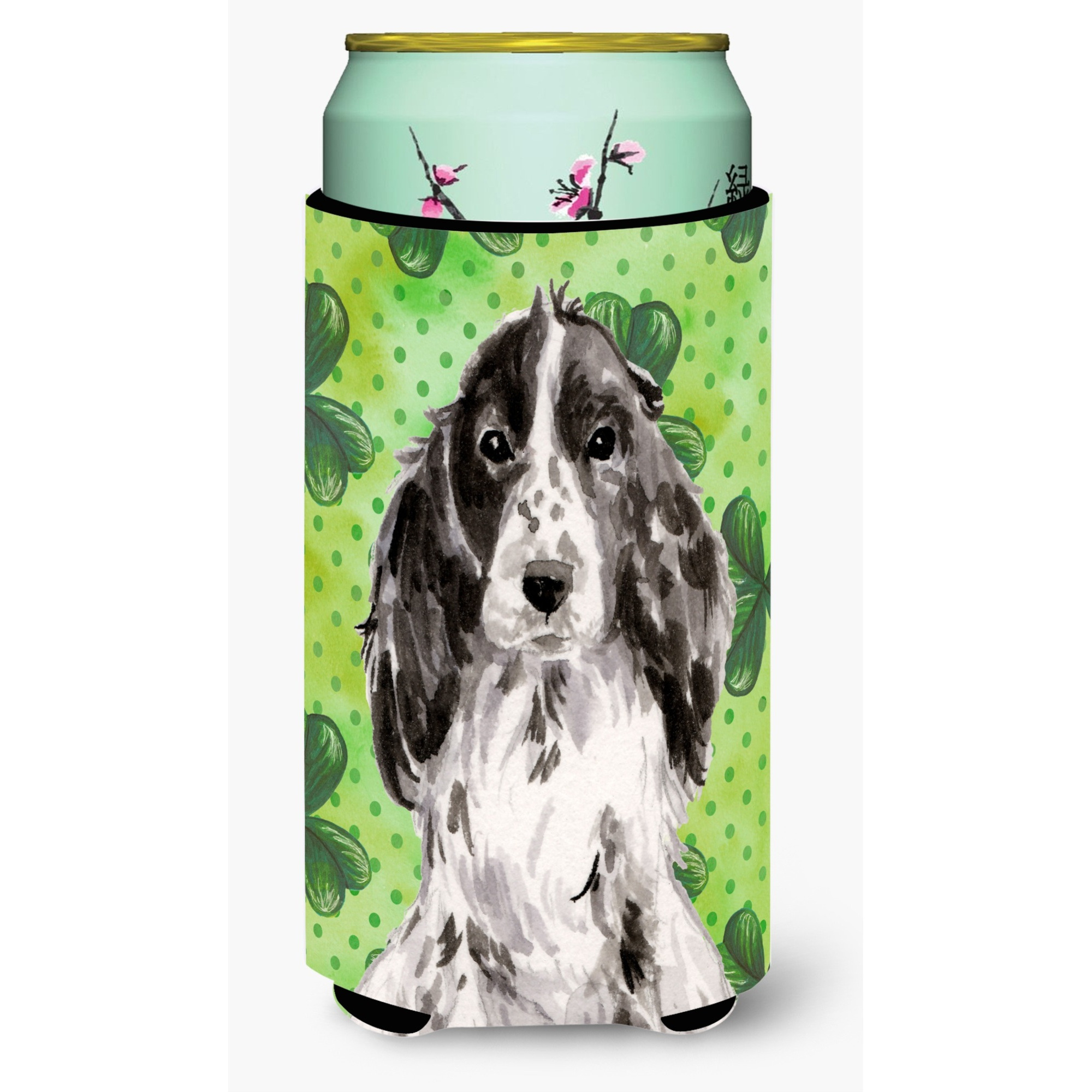 &quotCaroline's Treasures Black Parti St. Patrick's Decorative Can Hugger, Tall, Multicolor"