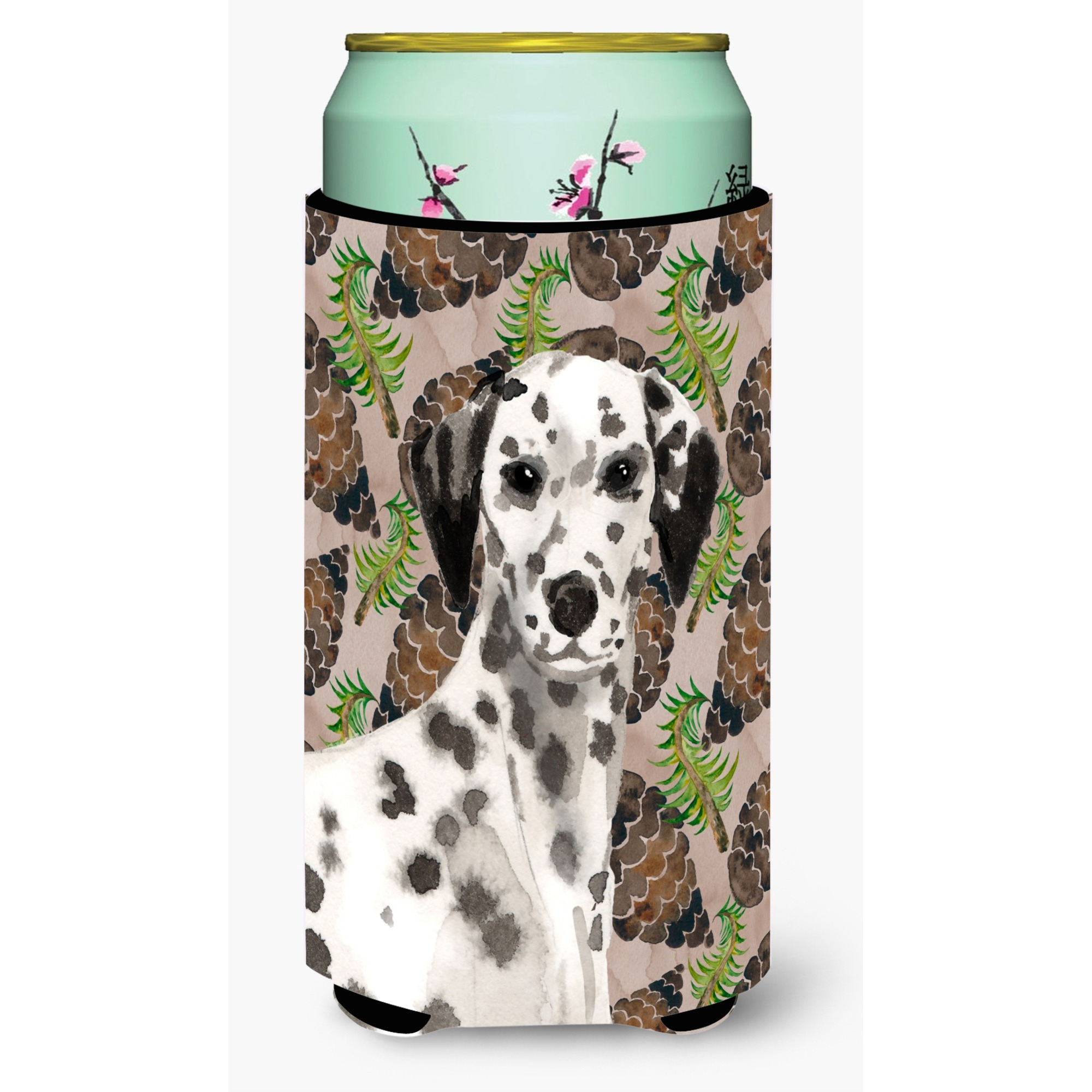&quotCaroline's Treasures Dalmatian Pine Cones Decorative Can Hugger, Tall, Multicolor"