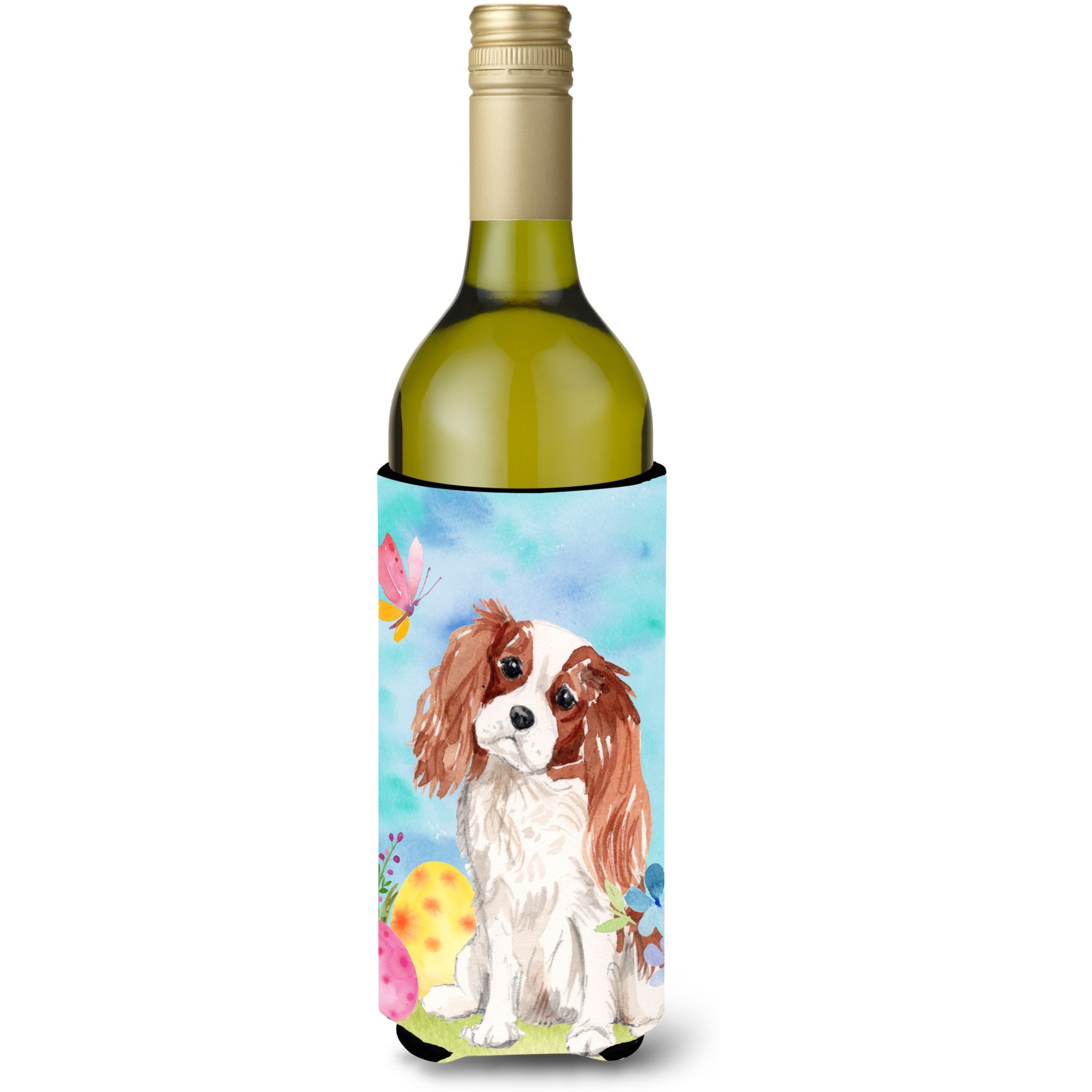 &quotCaroline's Treasures Blenheim Cavalier Spaniel Easter Decorative Bottle Hugger, 750ml, Multicolor"