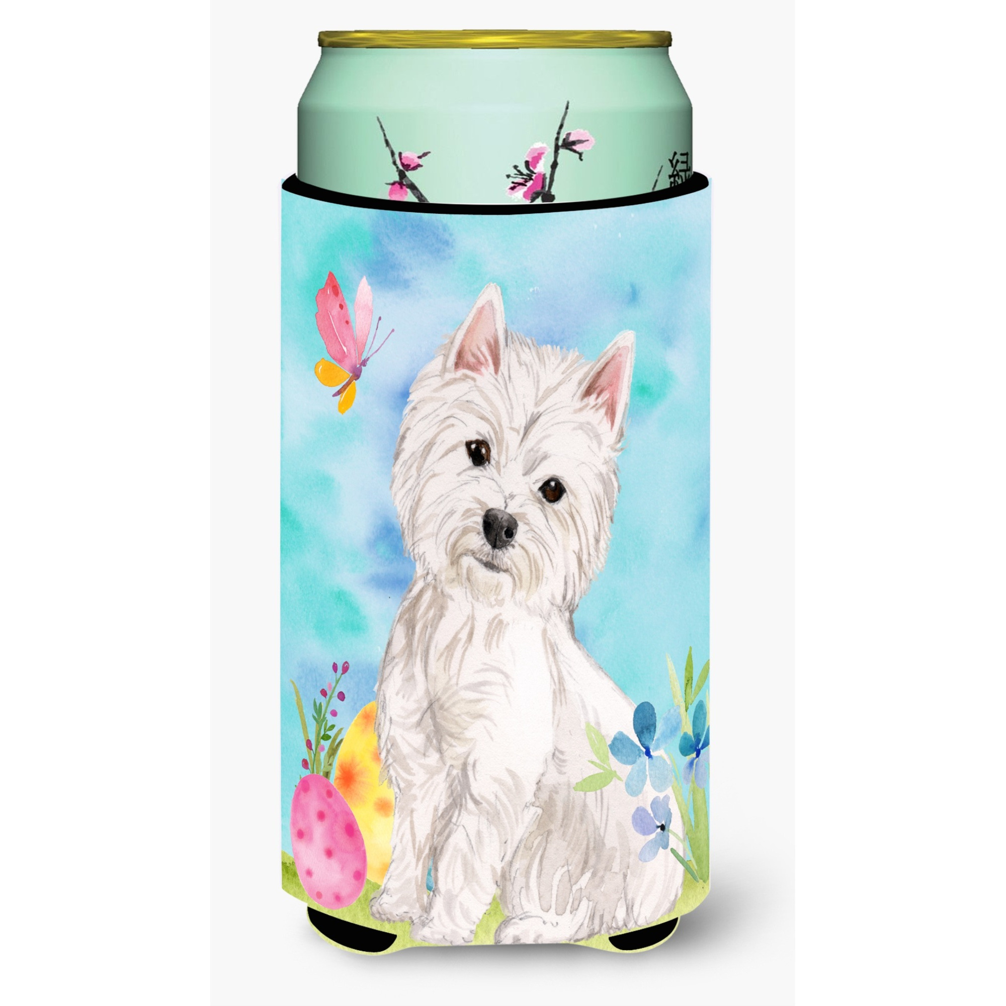 &quotCaroline's Treasures Westie Easter Decorative Can Hugger, Tall, Multicolor"