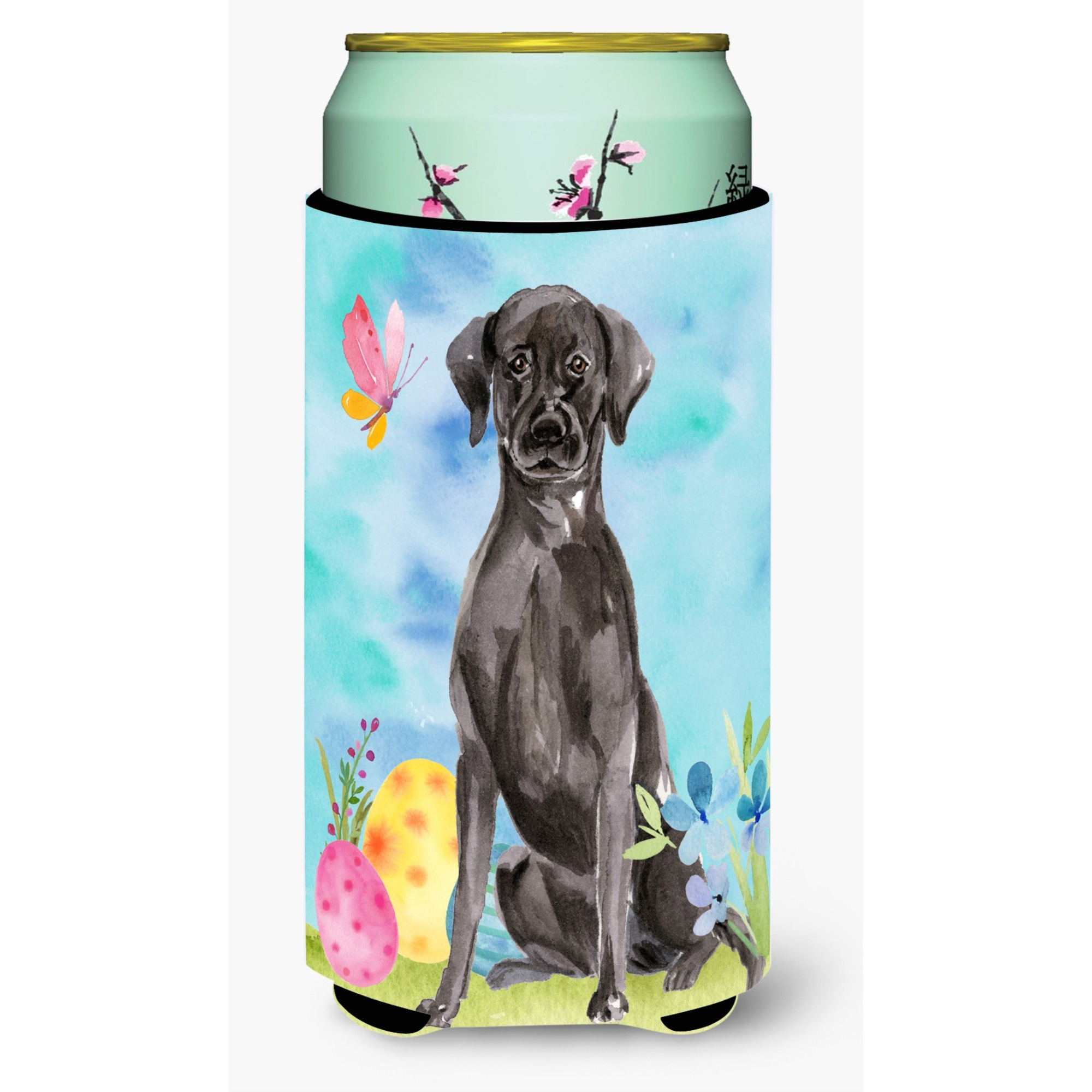 &quotCaroline's Treasures Black Labrador Easter Decorative Can Hugger, Tall, Multicolor"