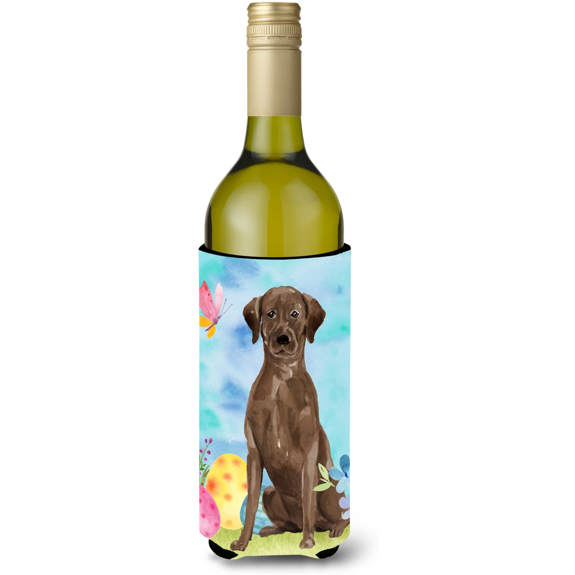 &quotCaroline's Treasures Chocolate Labrador Easter Decorative Bottle Hugger, 750ml, Multicolor"