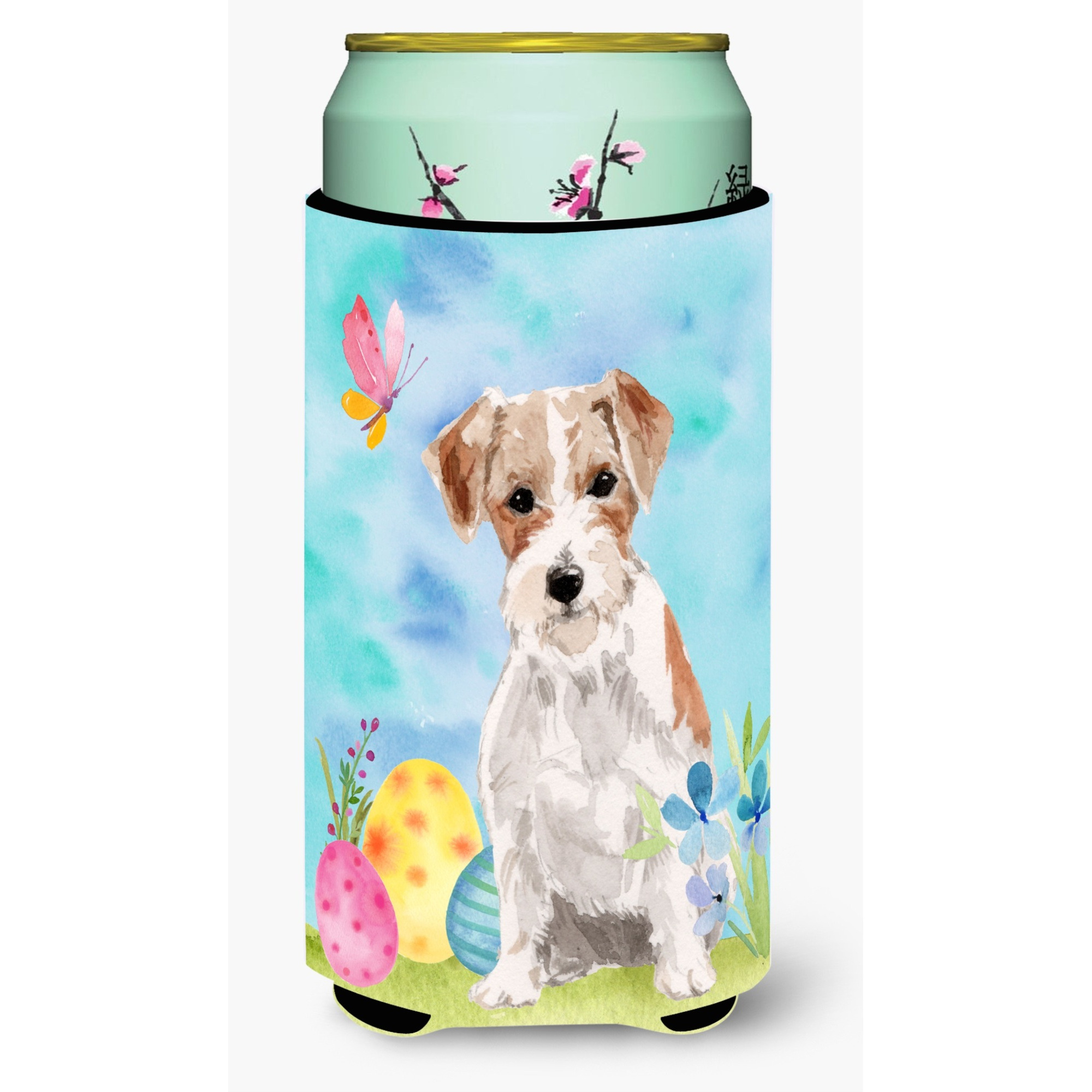 &quotCaroline's Treasures Wire Hair Jack Russell Easter Decorative Can Hugger, Tall, Multicolor"