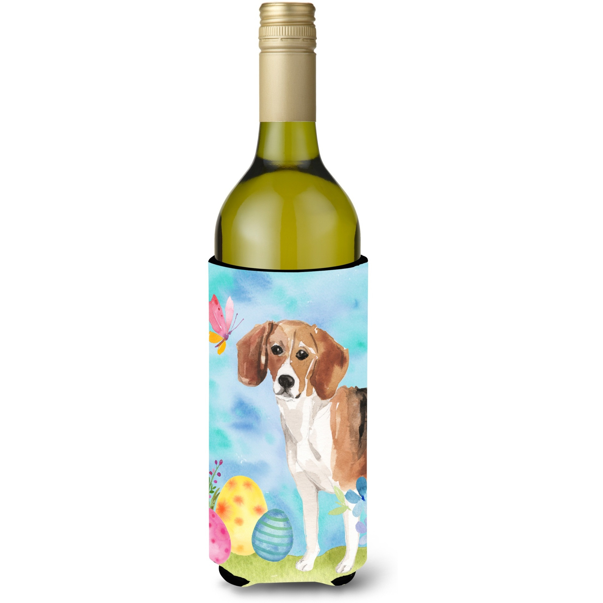 &quotCaroline's Treasures Beagle Easter Decorative Bottle Hugger, 750ml, Multicolor"