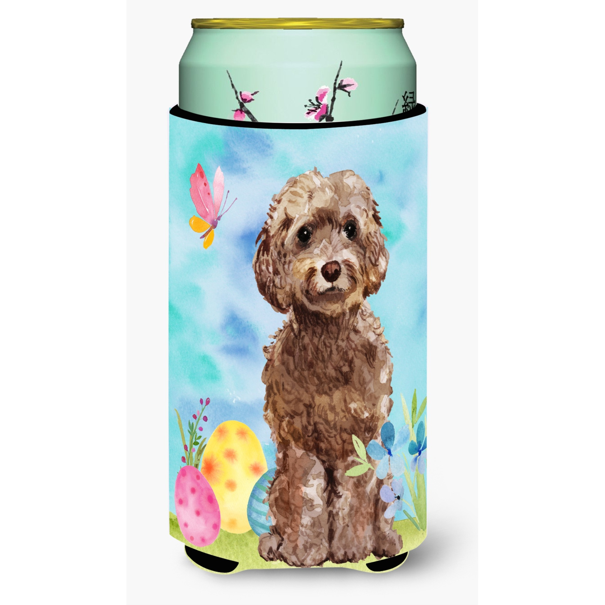 &quotCaroline's Treasures Brown Cockapoo Easter Decorative Can Hugger, Tall, Multicolor"