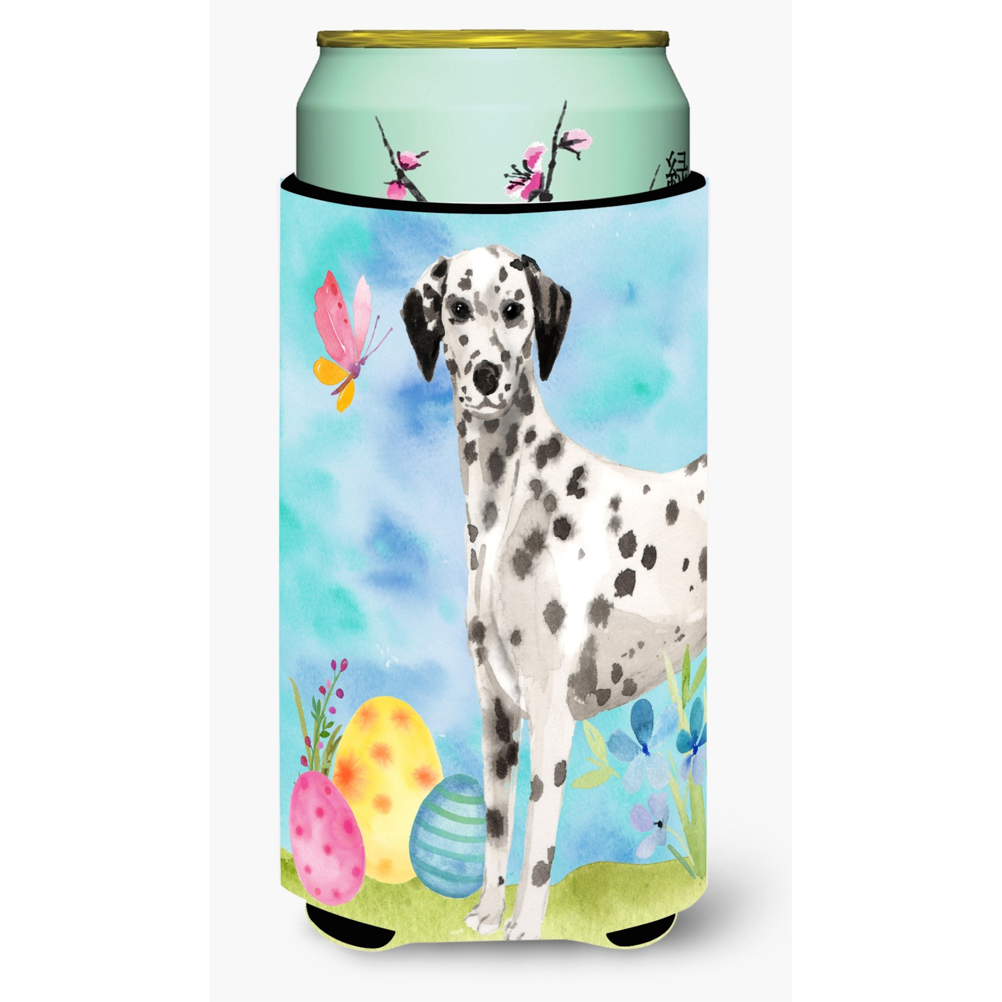 &quotCaroline's Treasures Dalmatian Easter Decorative Can Hugger, Tall, Multicolor"