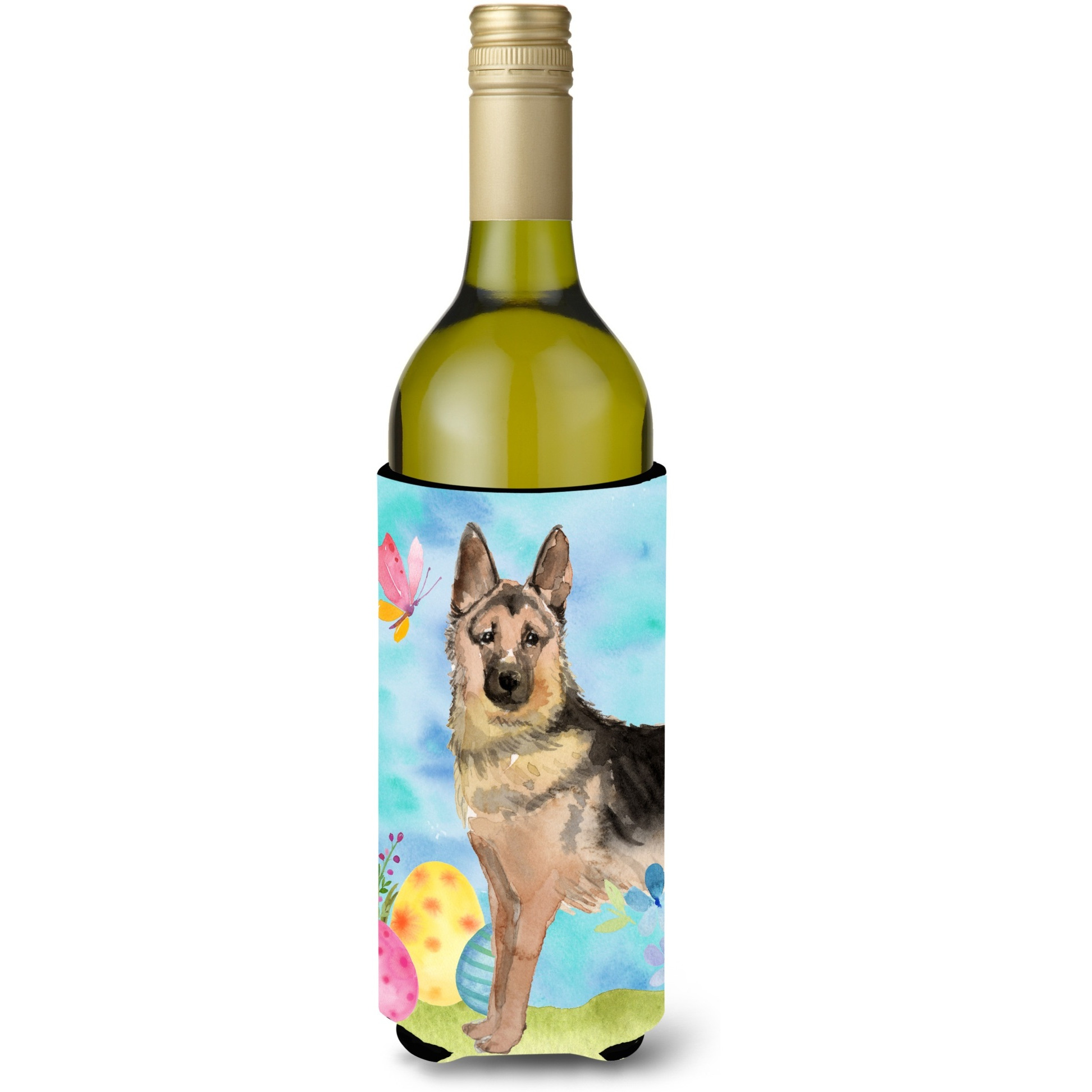 &quotCaroline's Treasures German Shepherd Easter Decorative Bottle Hugger, 750ml, Multicolor"