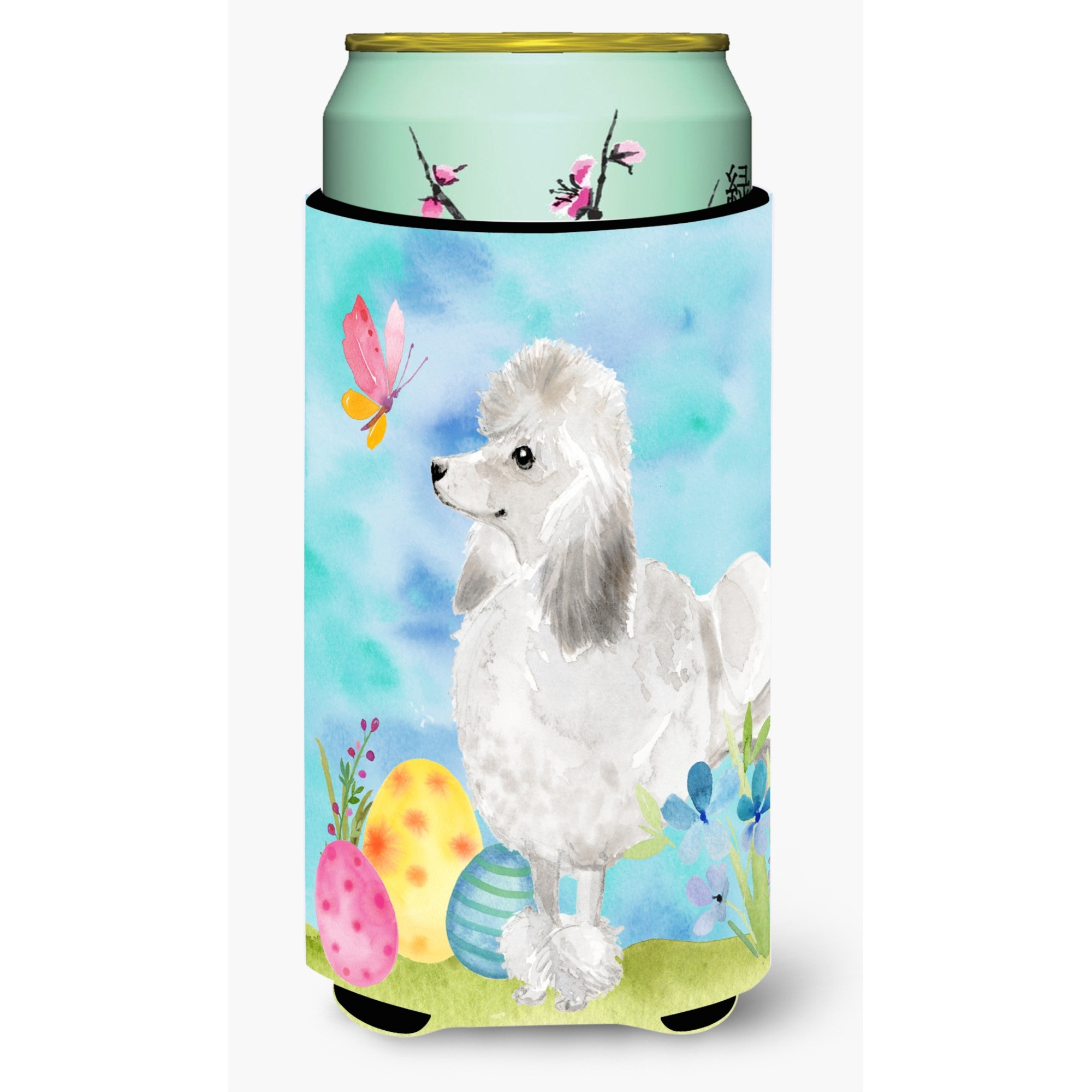 &quotCaroline's Treasures White Standard Poodle Easter Decorative Can Hugger, Tall, Multicolor"