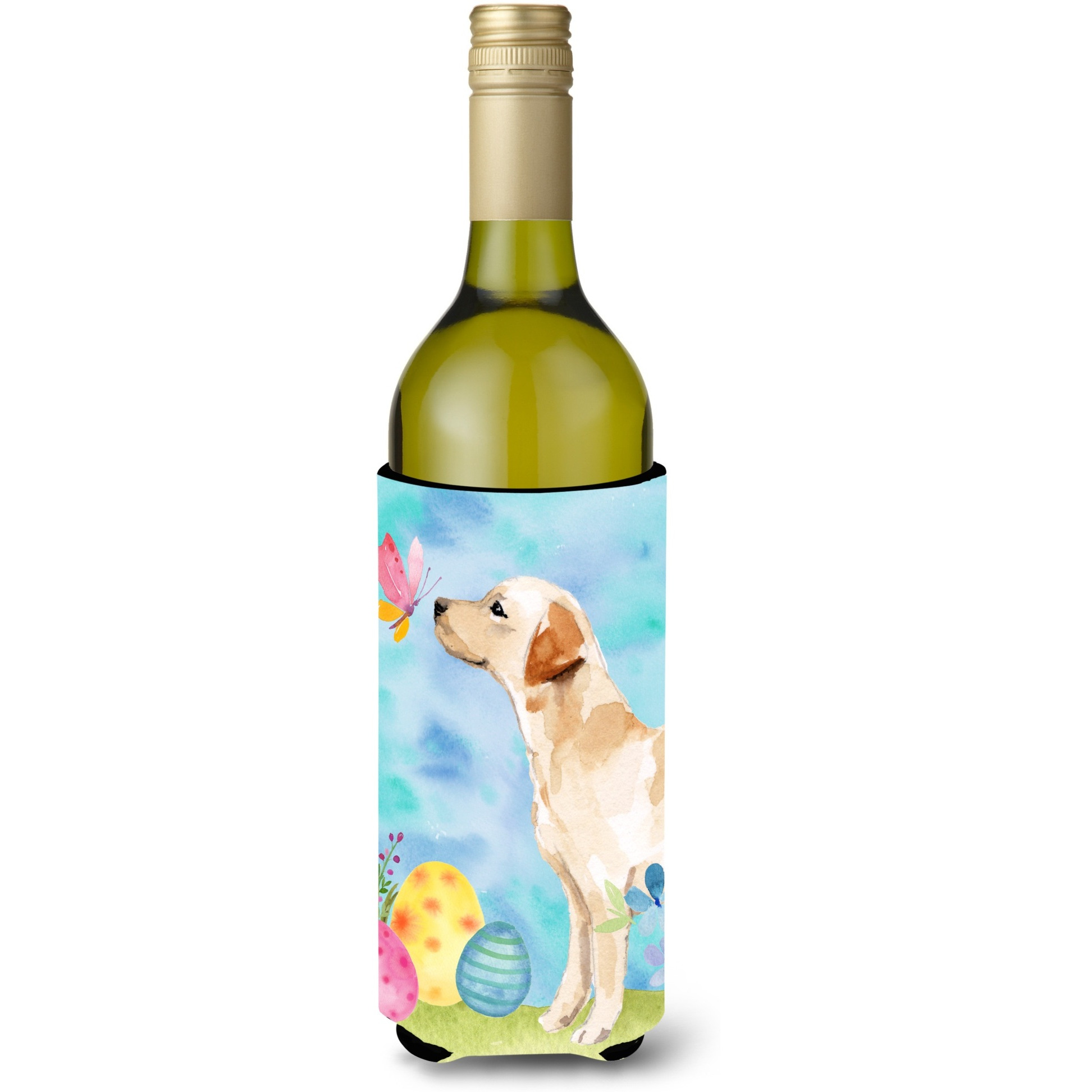 &quotCaroline's Treasures Yellow Labrador 2 Easter Decorative Bottle Hugger, 750ml, Multicolor"