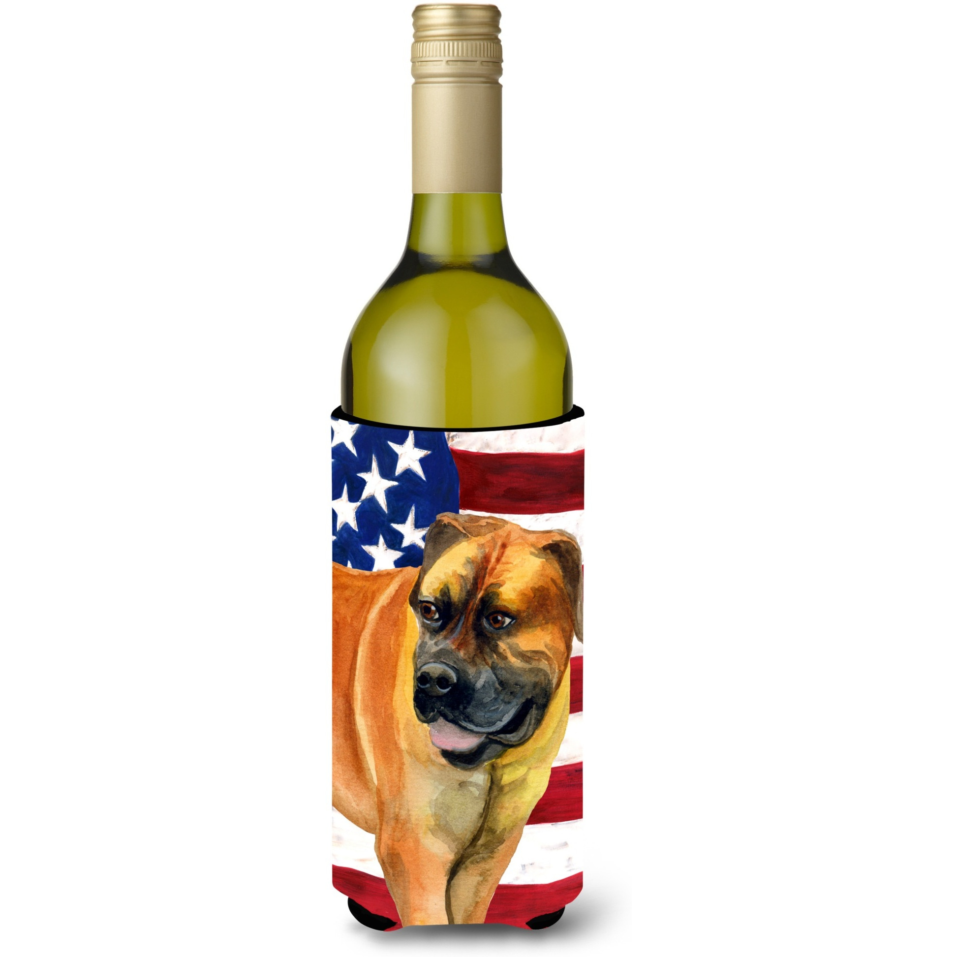 &quotCaroline's Treasures Boerboel Mastiff Patriotic Decorative Bottle Hugger, 750ml, Multicolor"