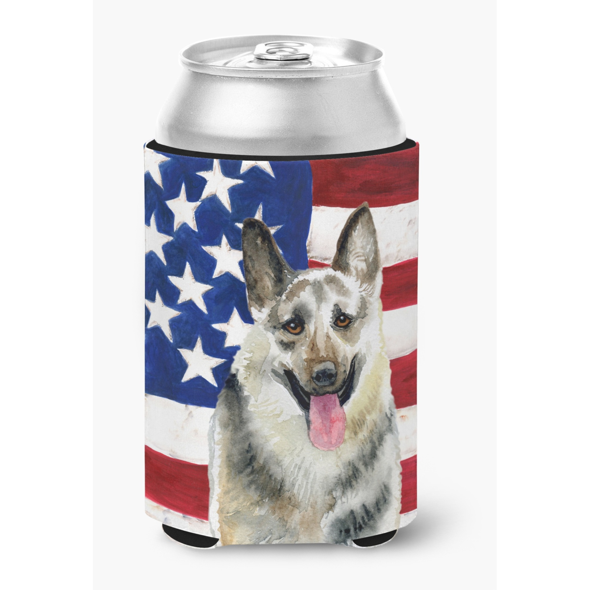 &quotCaroline's Treasures East-European Shepherd Patriotic Decorative Can Hugger, Multicolor"