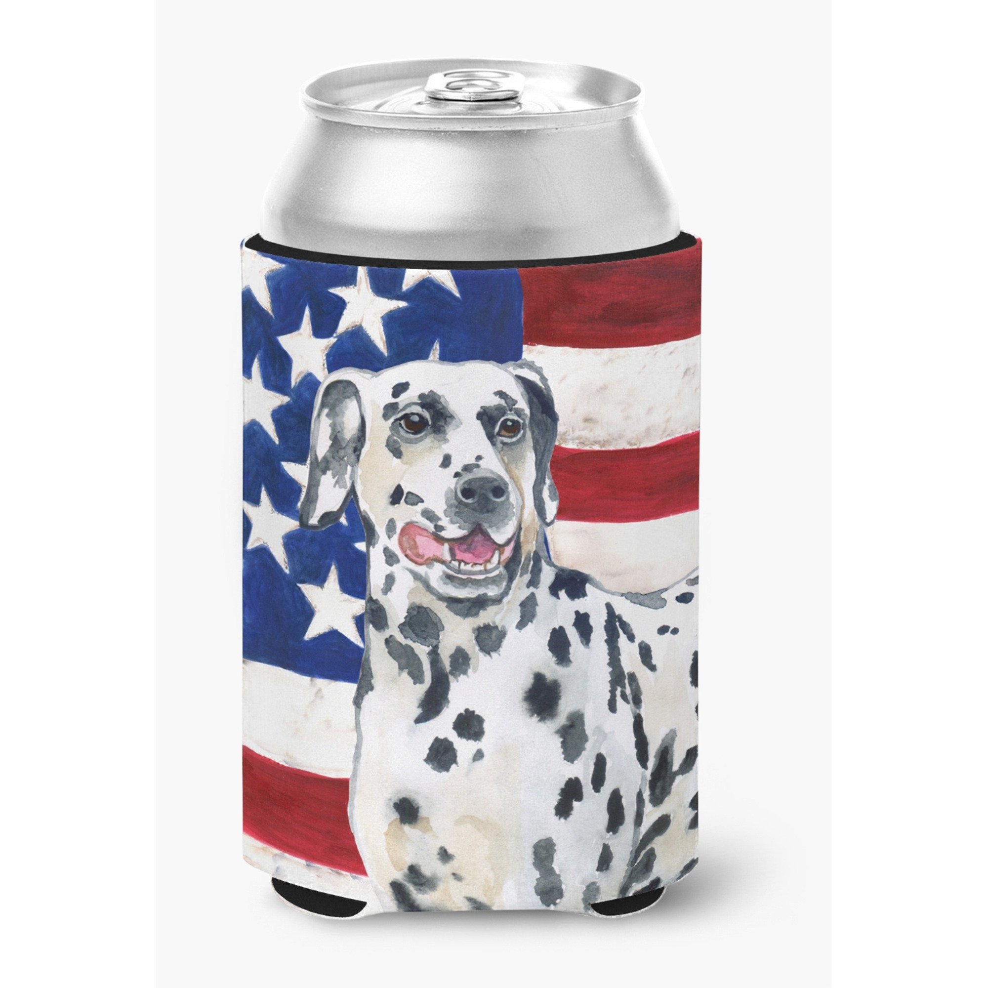 &quotCaroline's Treasures Dalmatian Patriotic Decorative Can Hugger, Multicolor"