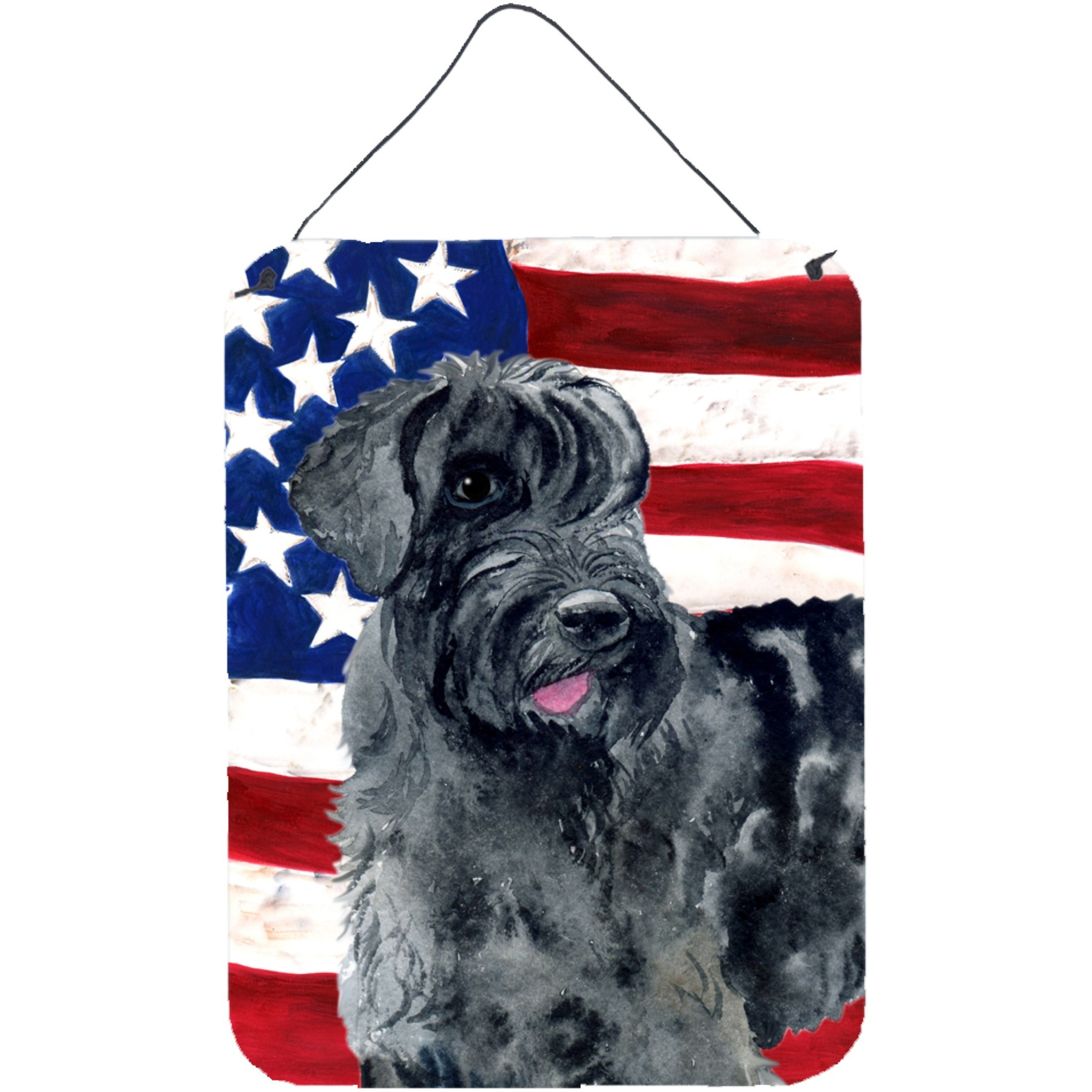 &quotCaroline's Treasures Giant Schnauzer Patriotic Metal Print, 16"" x 12"", Multicolor"
