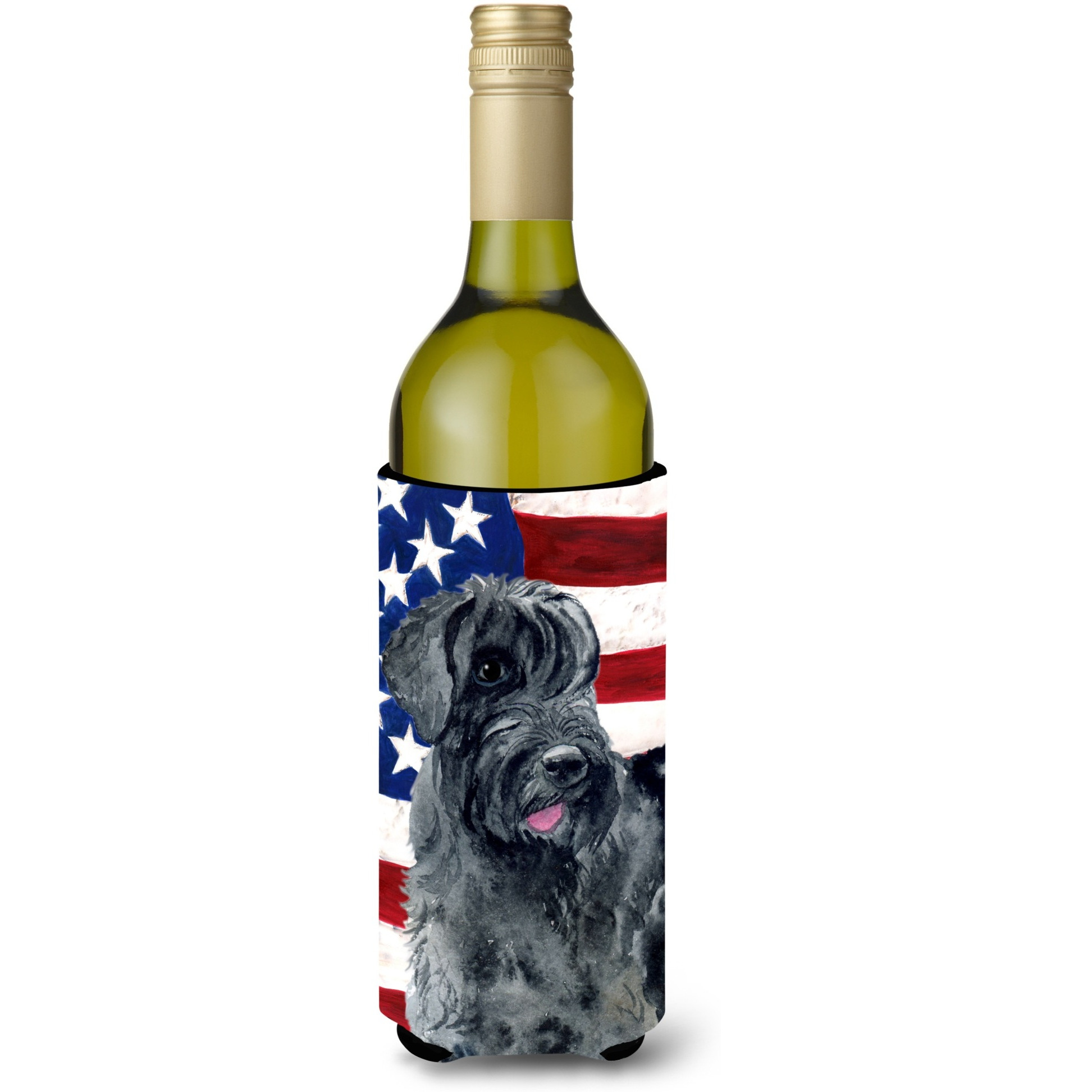 &quotCaroline's Treasures Giant Schnauzer Patriotic Decorative Bottle Hugger, 750ml, Multicolor"