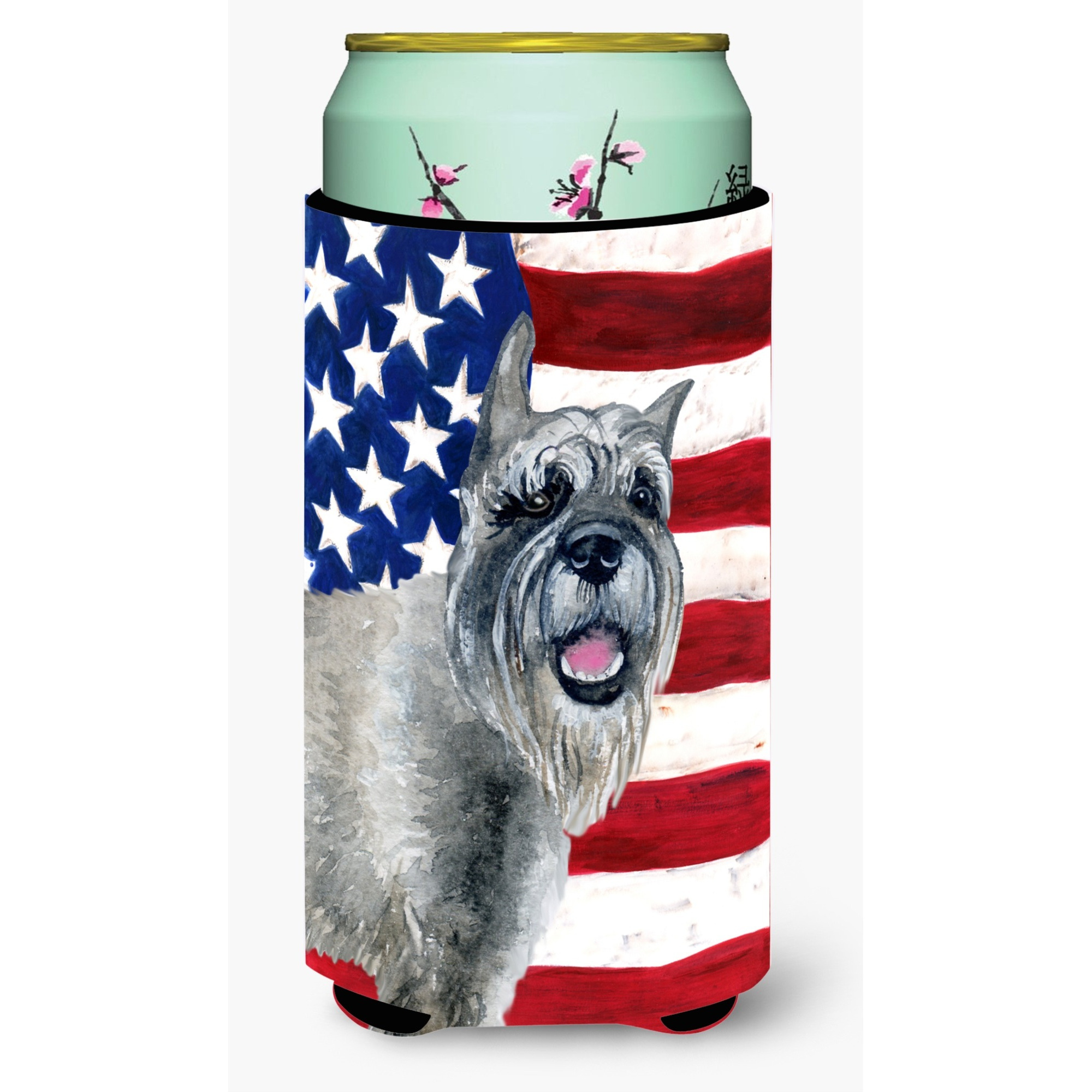 &quotCaroline's Treasures Schnauzer Patriotic Decorative Can Hugger, Tall Boy, Multicolor"